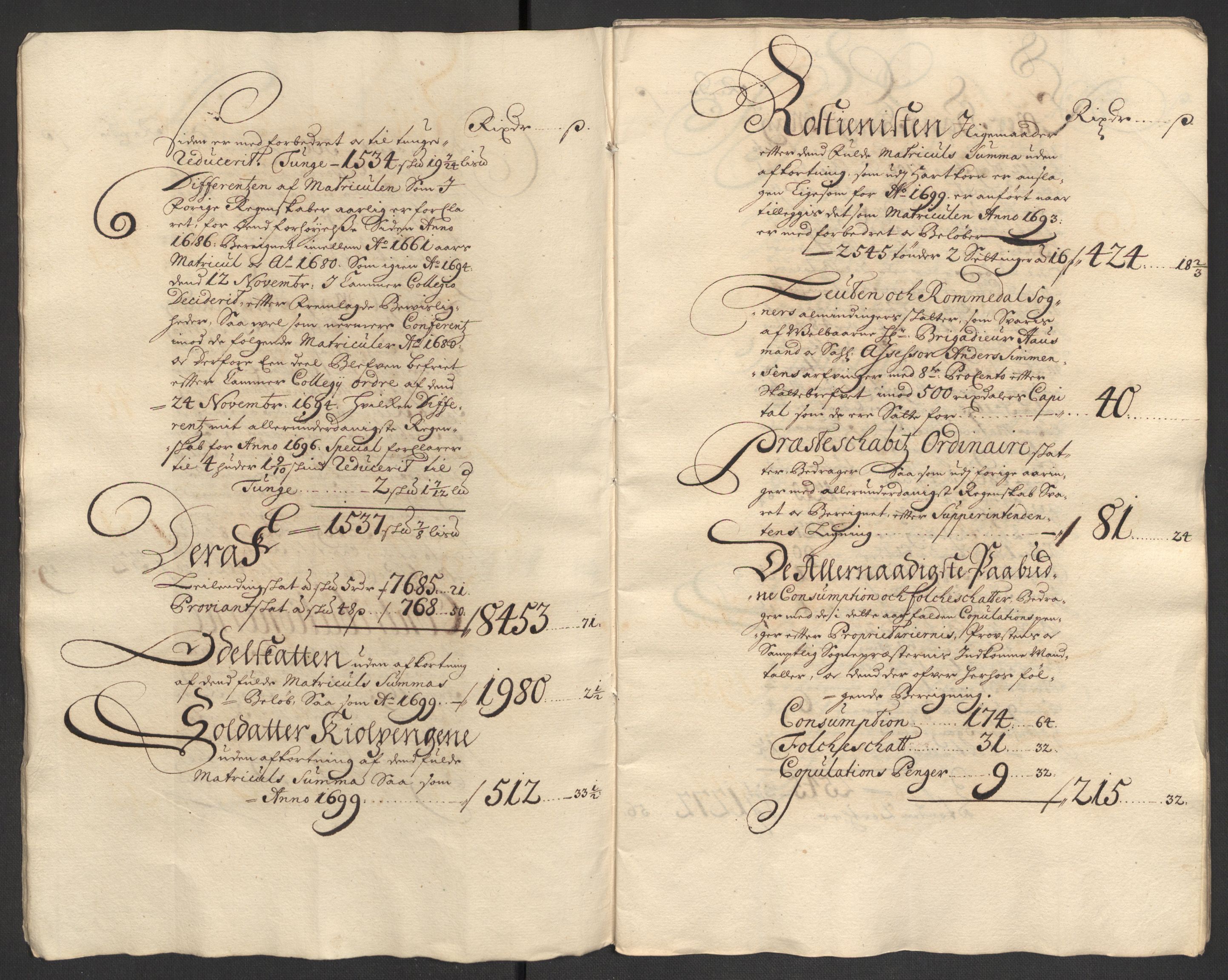 Rentekammeret inntil 1814, Reviderte regnskaper, Fogderegnskap, AV/RA-EA-4092/R16/L1039: Fogderegnskap Hedmark, 1700, p. 7