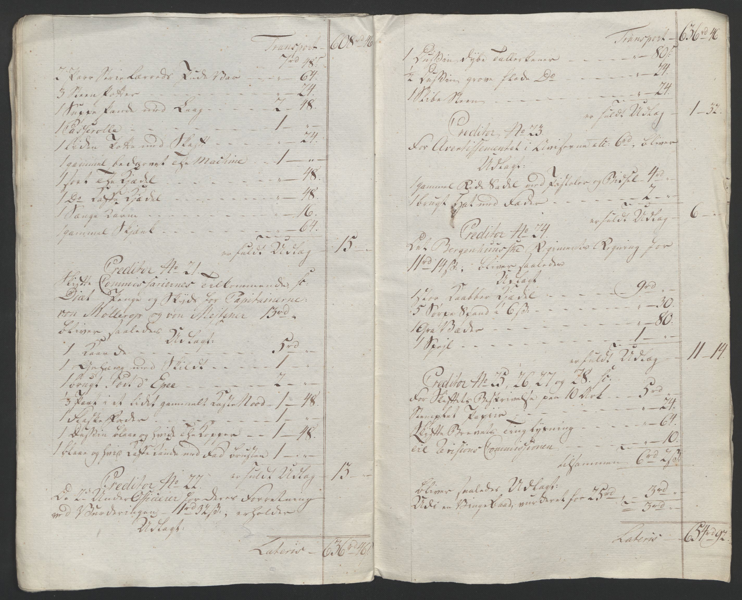 Forsvaret, Generalauditøren, AV/RA-RAFA-1772/F/Fj/Fja/L0023: --, 1732-1824, p. 285