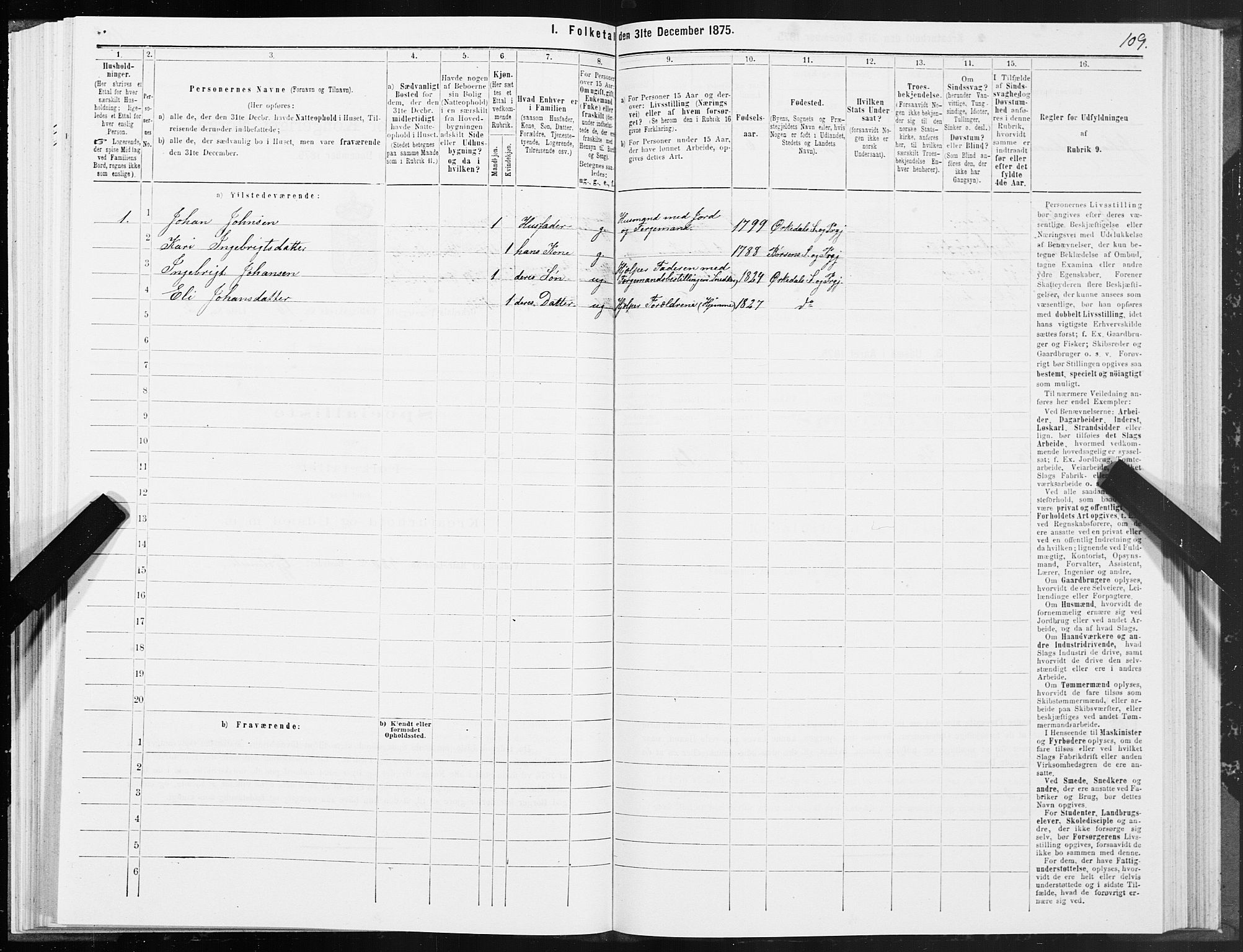 SAT, 1875 census for 1638P Orkdal, 1875, p. 8109