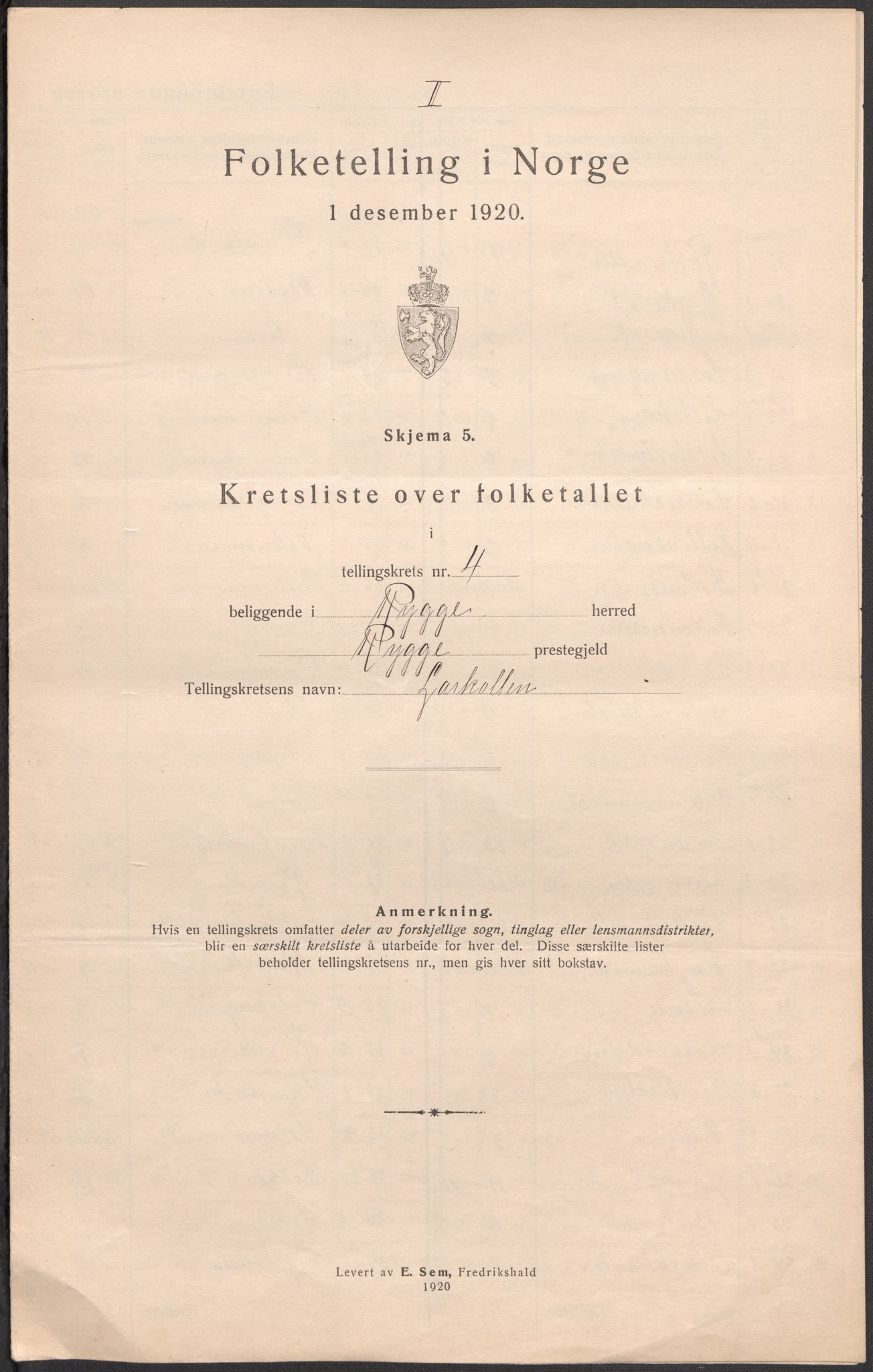 SAO, 1920 census for Rygge, 1920, p. 29