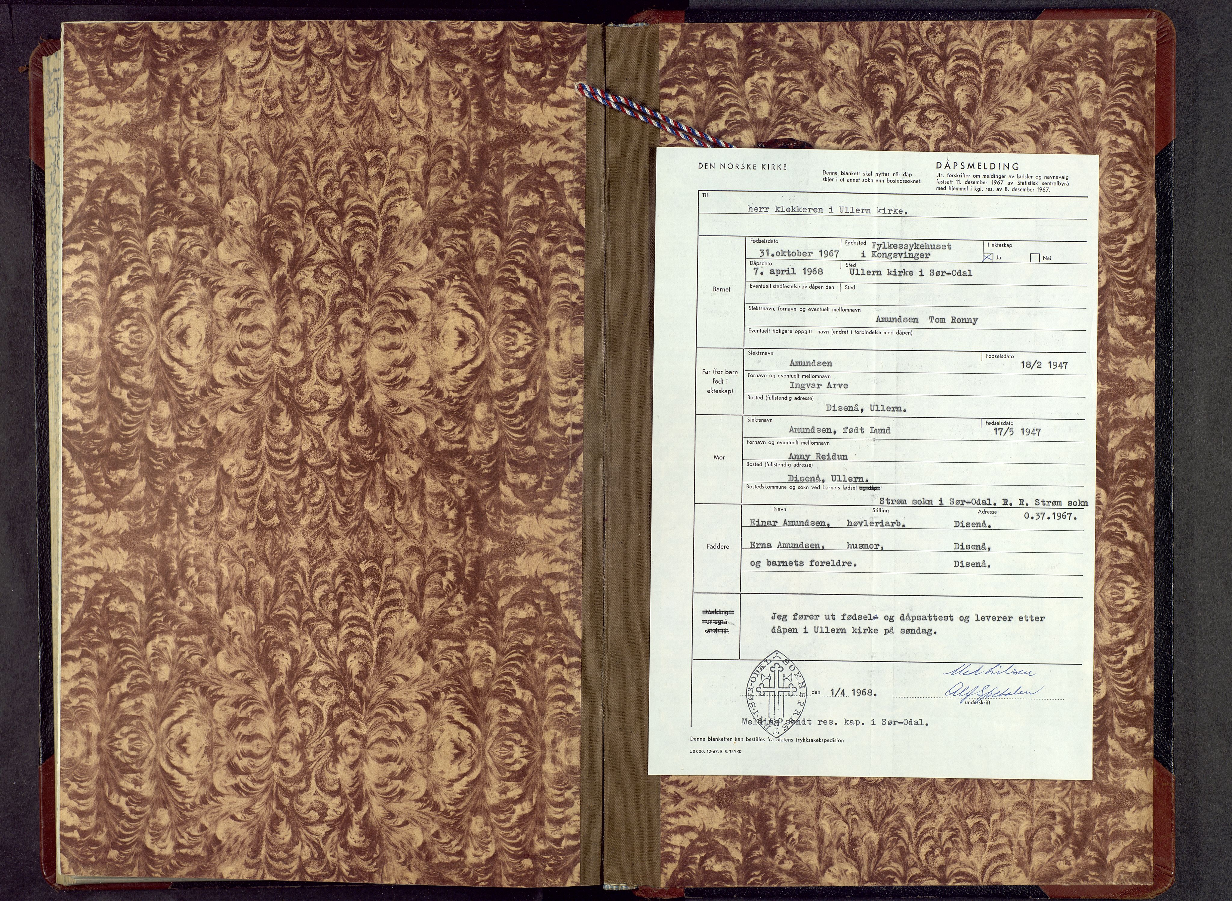 Sør-Odal prestekontor, AV/SAH-PREST-030/H/Ha/Hab/L0017: Parish register (copy) no. 17, 1947-1972, p. 247