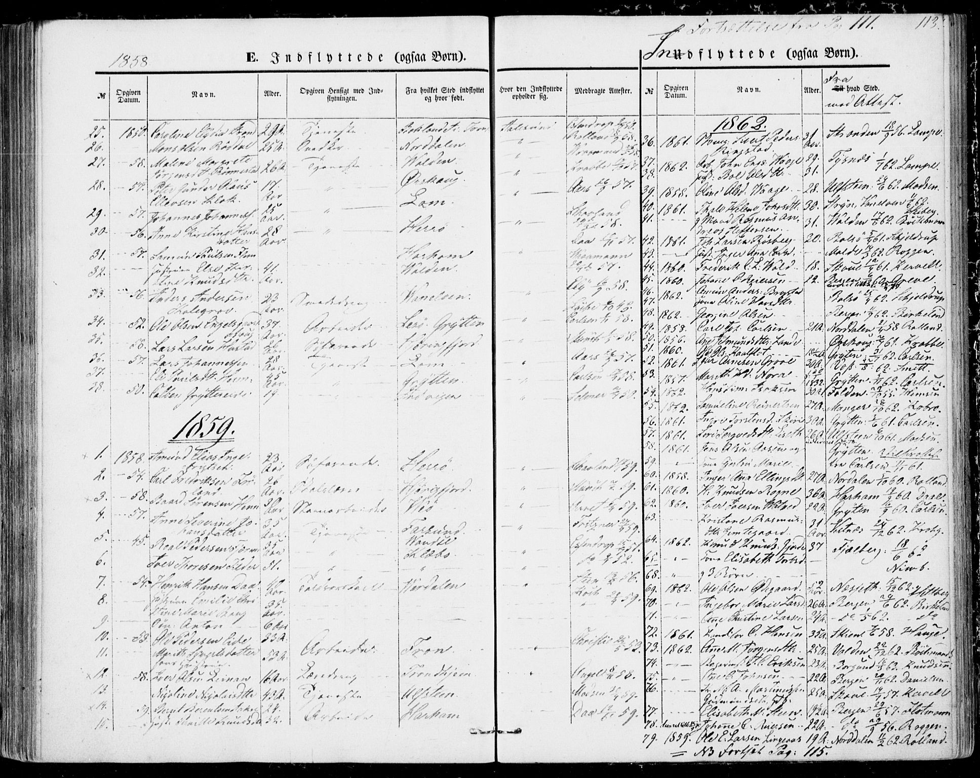 Ministerialprotokoller, klokkerbøker og fødselsregistre - Møre og Romsdal, AV/SAT-A-1454/529/L0451: Parish register (official) no. 529A01, 1855-1863, p. 113