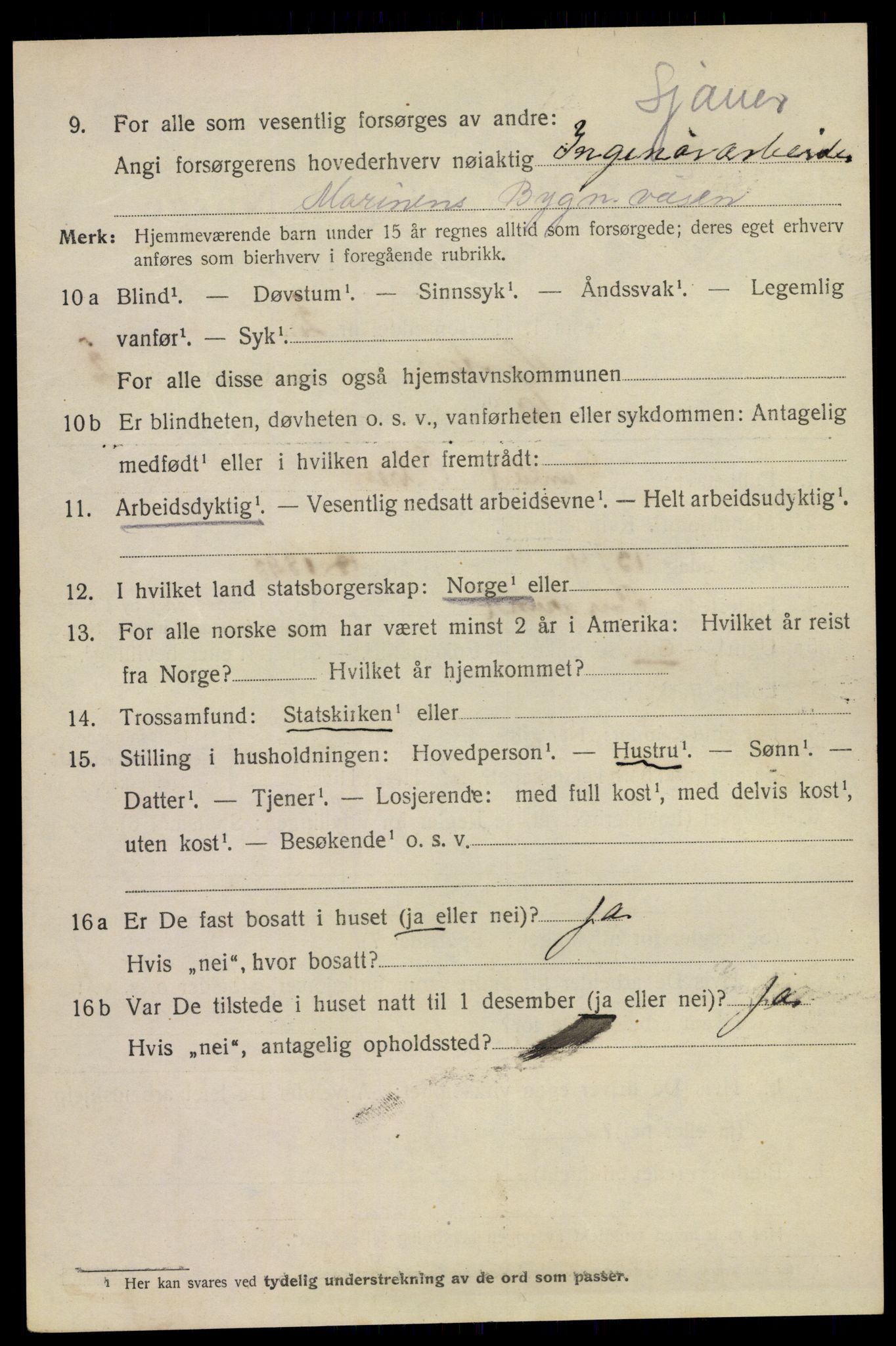 SAKO, 1920 census for Horten, 1920, p. 10324
