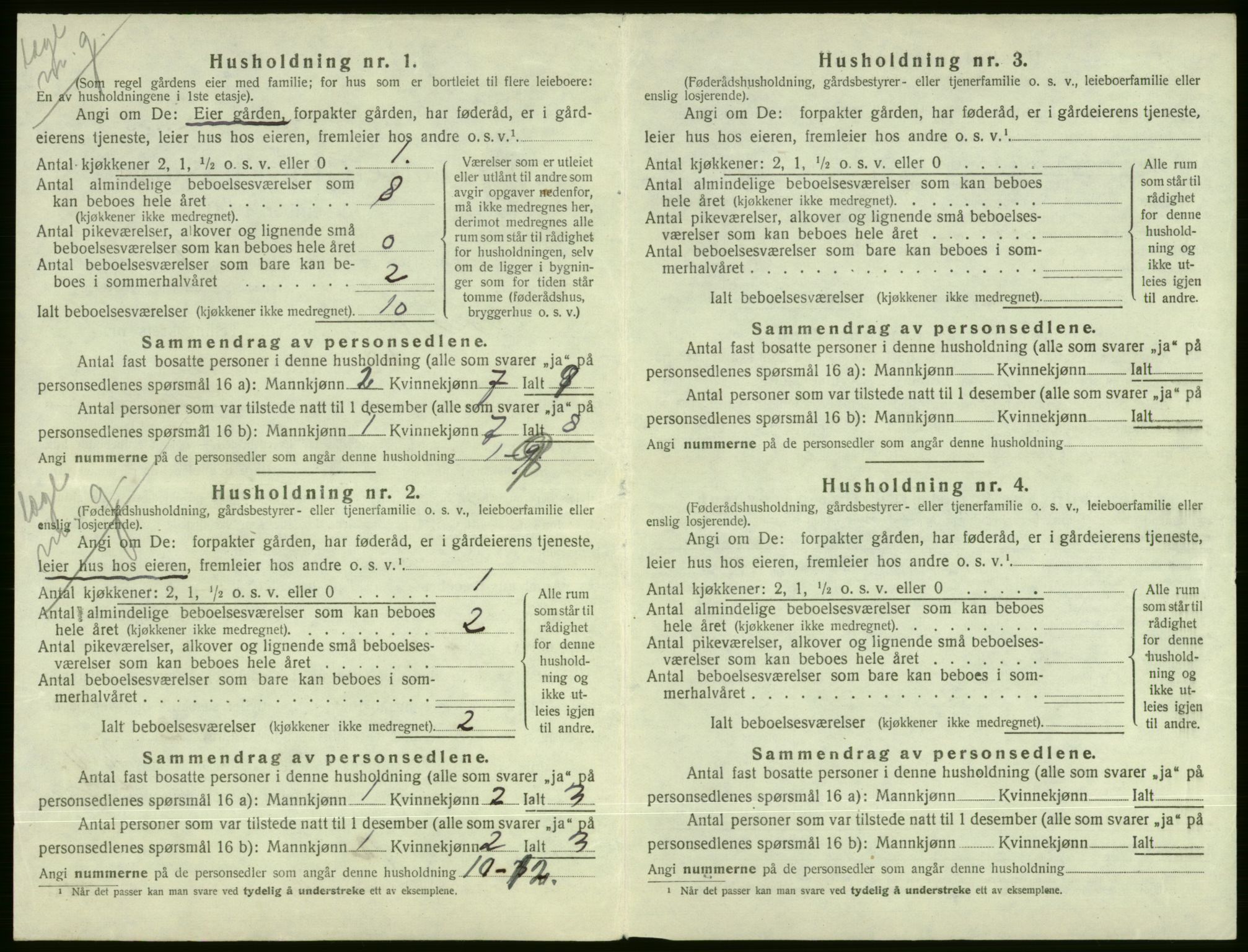 SAB, 1920 census for Voss, 1920, p. 632