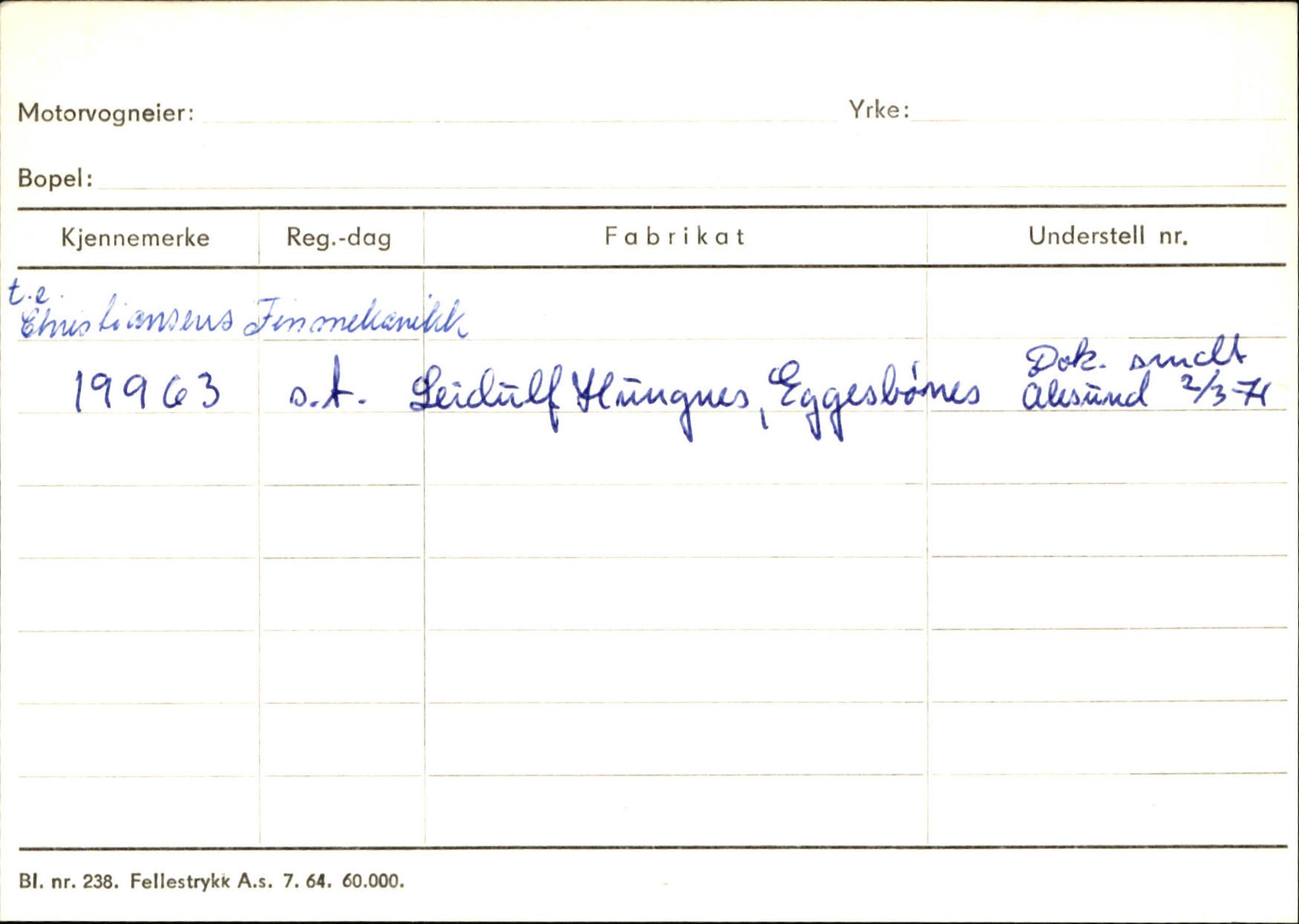 Statens vegvesen, Sogn og Fjordane vegkontor, SAB/A-5301/4/F/L0129: Eigarregistrer Eid A-S, 1945-1975, p. 1522