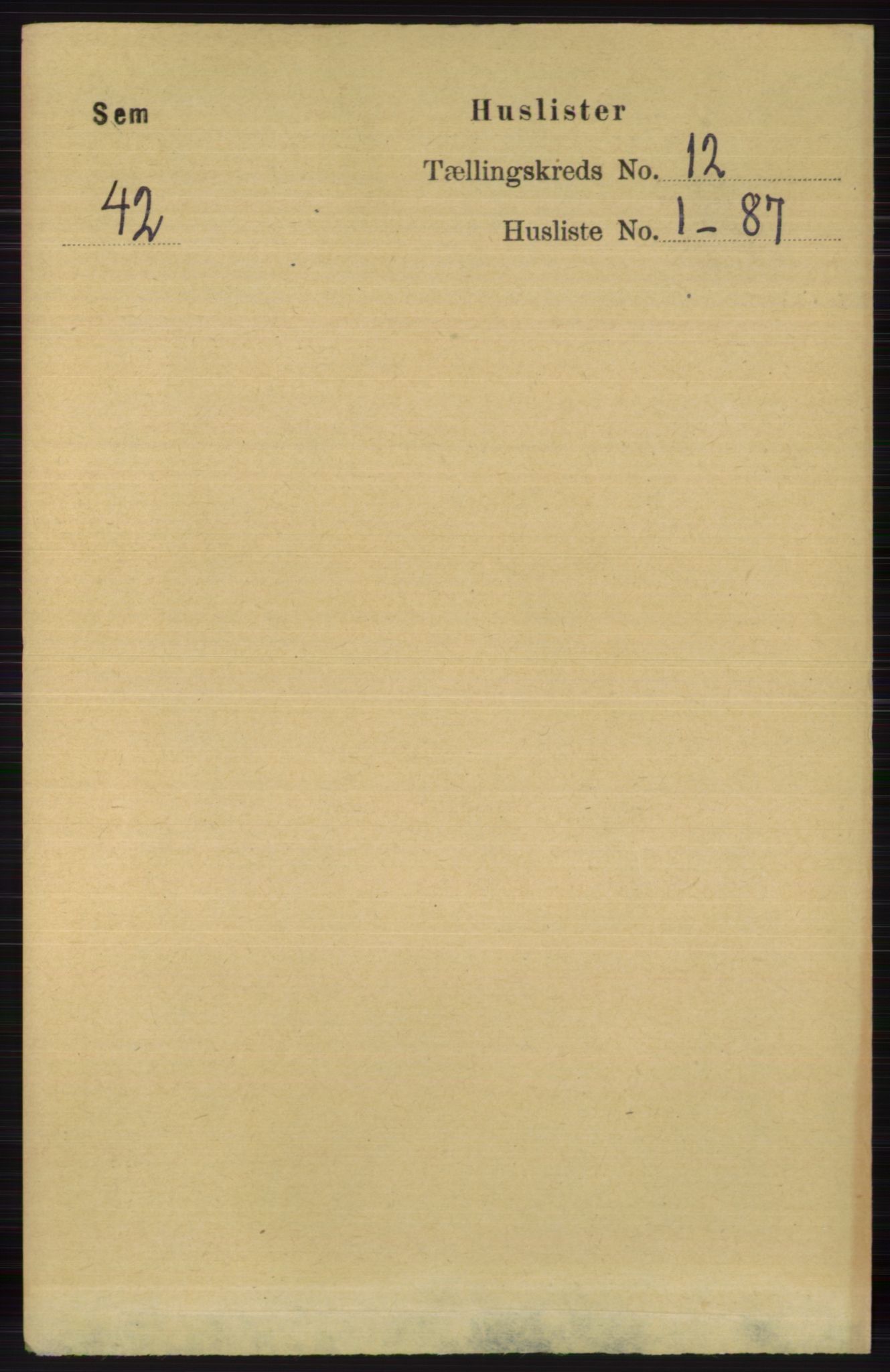 RA, 1891 census for 0721 Sem, 1891, p. 5667