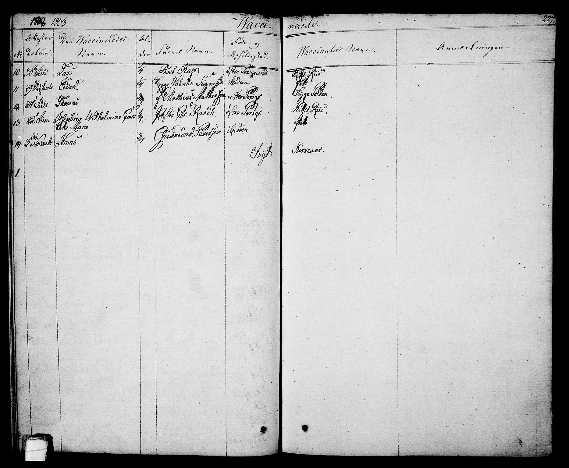Porsgrunn kirkebøker , SAKO/A-104/F/Fa/L0005: Parish register (official) no. 5, 1828-1840, p. 227