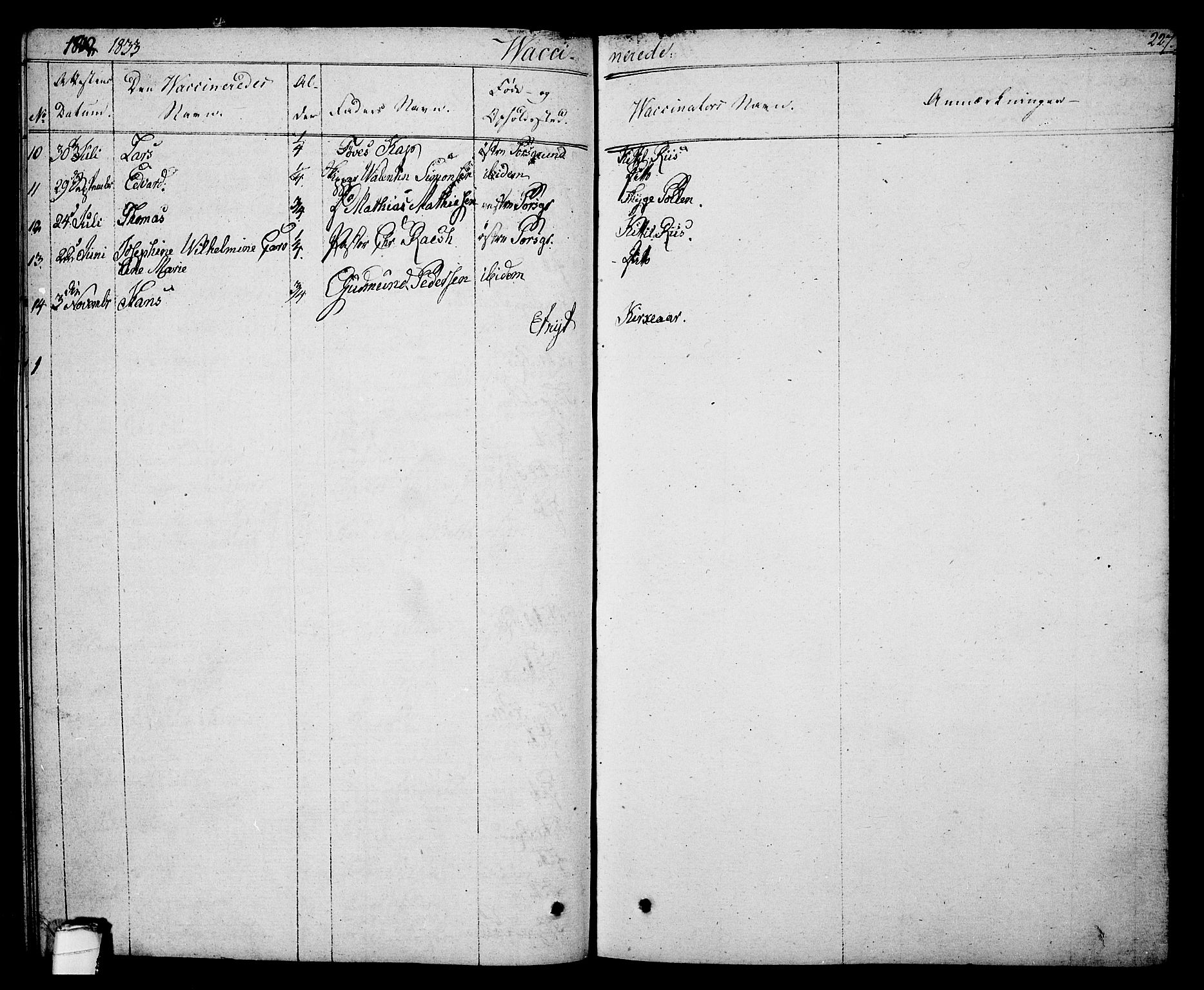 Porsgrunn kirkebøker , AV/SAKO-A-104/F/Fa/L0005: Parish register (official) no. 5, 1828-1840, p. 227