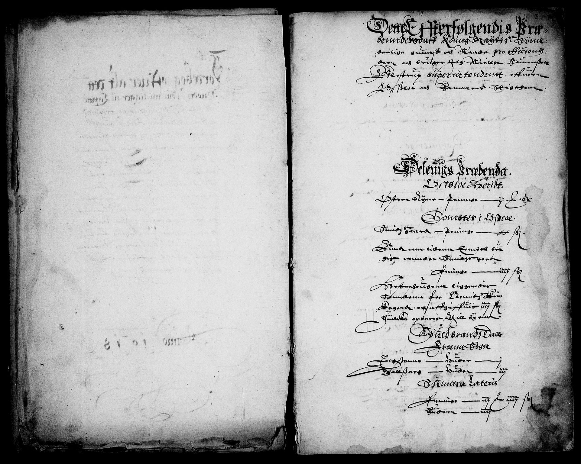 Rentekammeret inntil 1814, Realistisk ordnet avdeling, AV/RA-EA-4070/Fc/Fca/L0001/0001: [Ca I]  Akershus stift / Oslo kapitels og Tønsberg prostis jordebok, 1618, p. 2-3