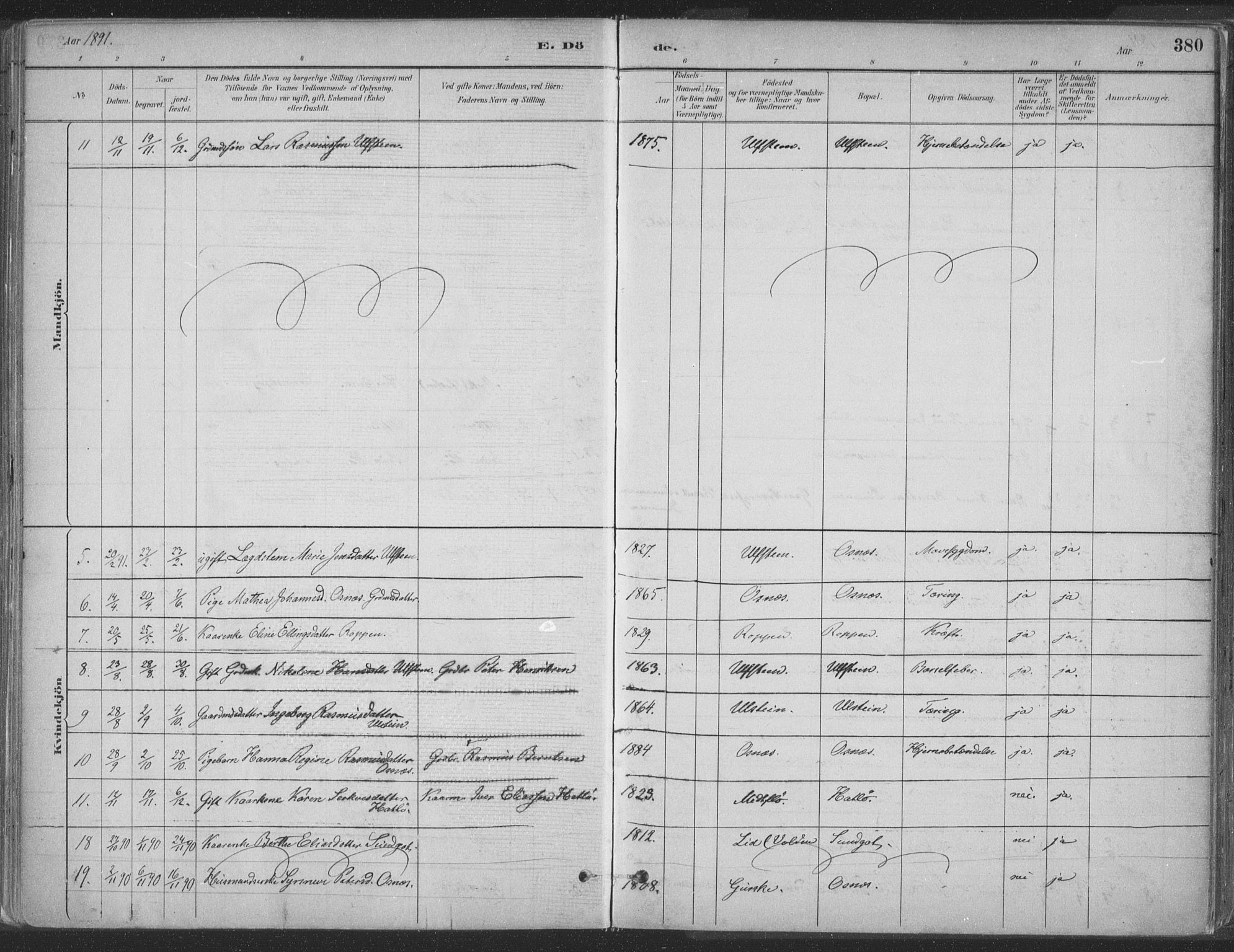 Ministerialprotokoller, klokkerbøker og fødselsregistre - Møre og Romsdal, SAT/A-1454/509/L0106: Parish register (official) no. 509A04, 1883-1922, p. 380