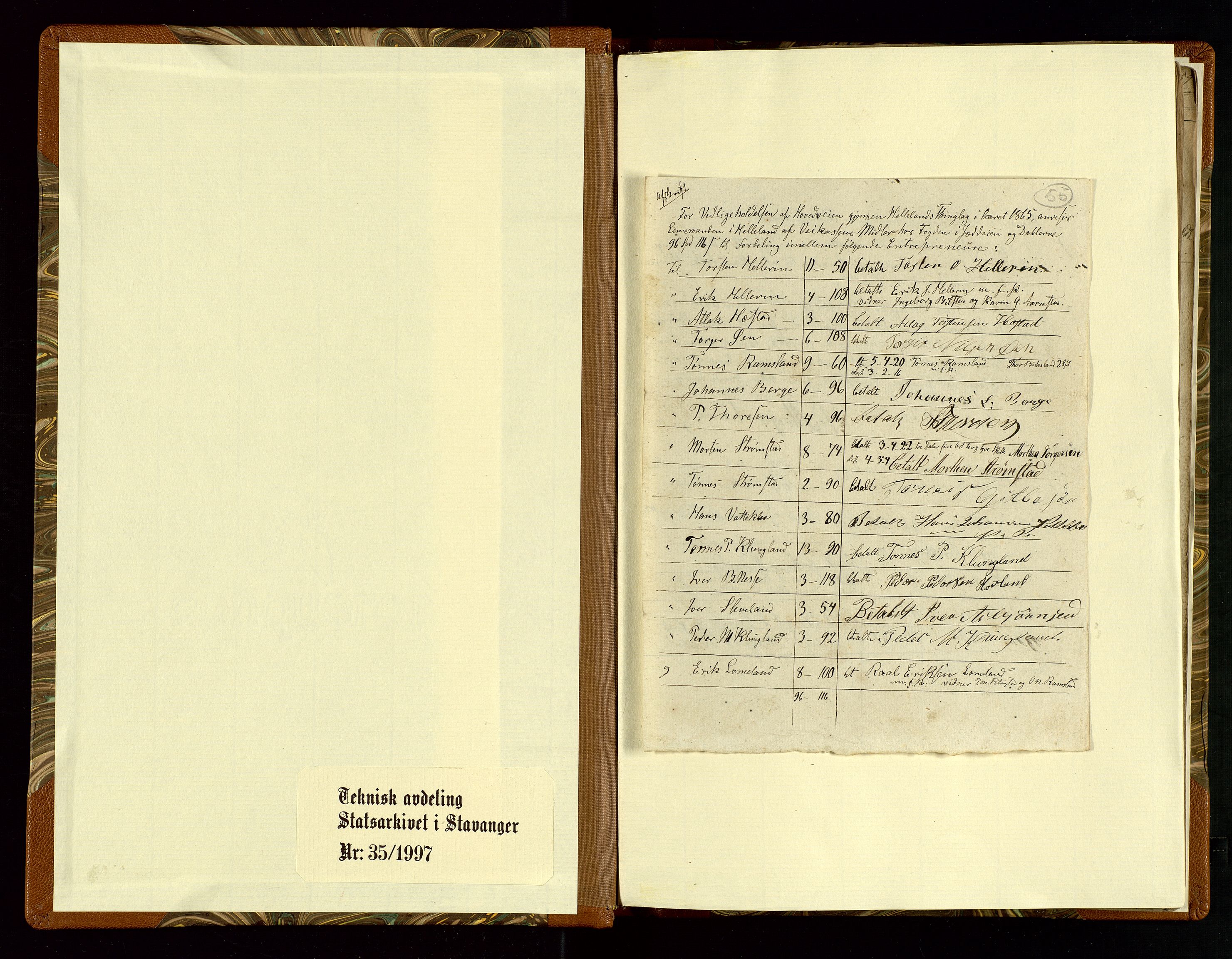 Helleland lensmannskontor, AV/SAST-A-100209/Ya/L0003: Diverseprotokoll, 1842-1960