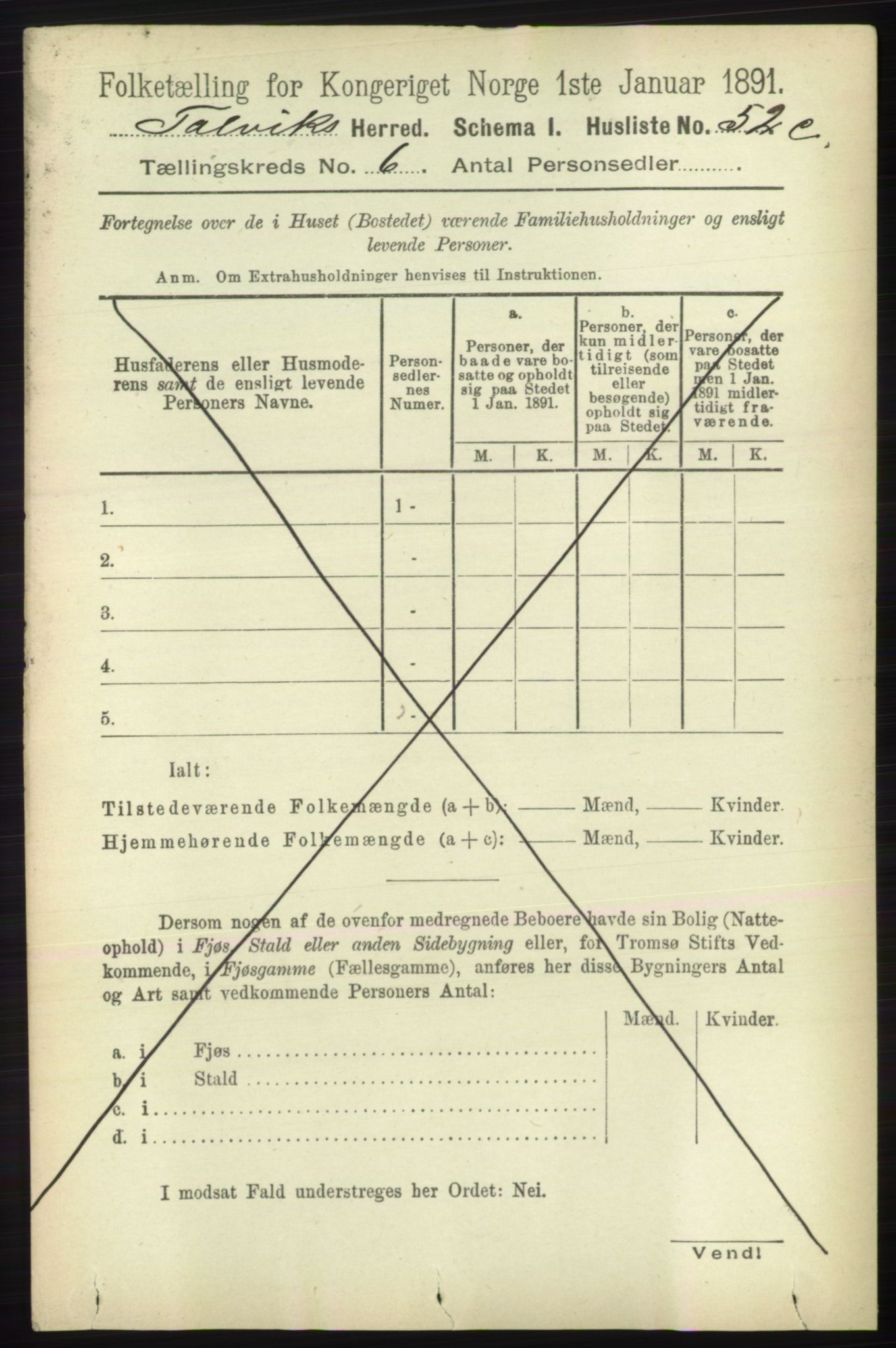 RA, 1891 census for 2013 Talvik, 1891, p. 1605