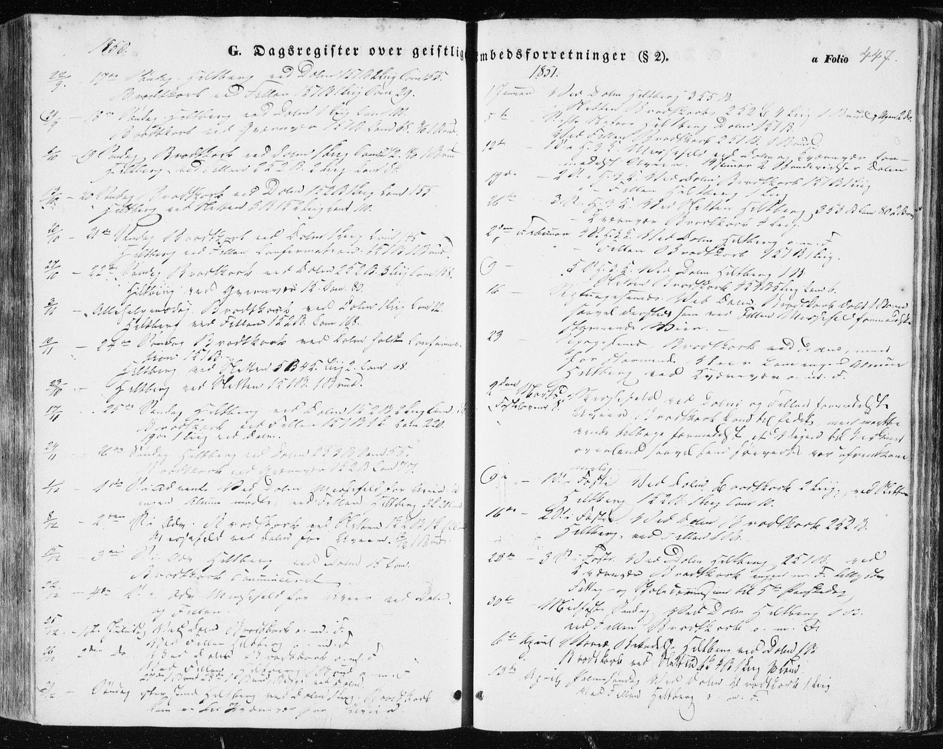 Ministerialprotokoller, klokkerbøker og fødselsregistre - Sør-Trøndelag, SAT/A-1456/634/L0529: Parish register (official) no. 634A05, 1843-1851, p. 447
