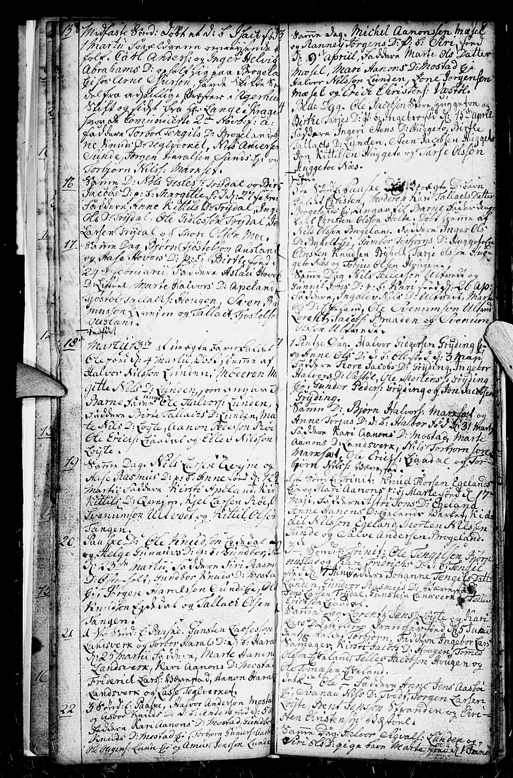 Gjerstad sokneprestkontor, SAK/1111-0014/F/Fb/Fba/L0001: Parish register (copy) no. B 1, 1797-1816, p. 8-9