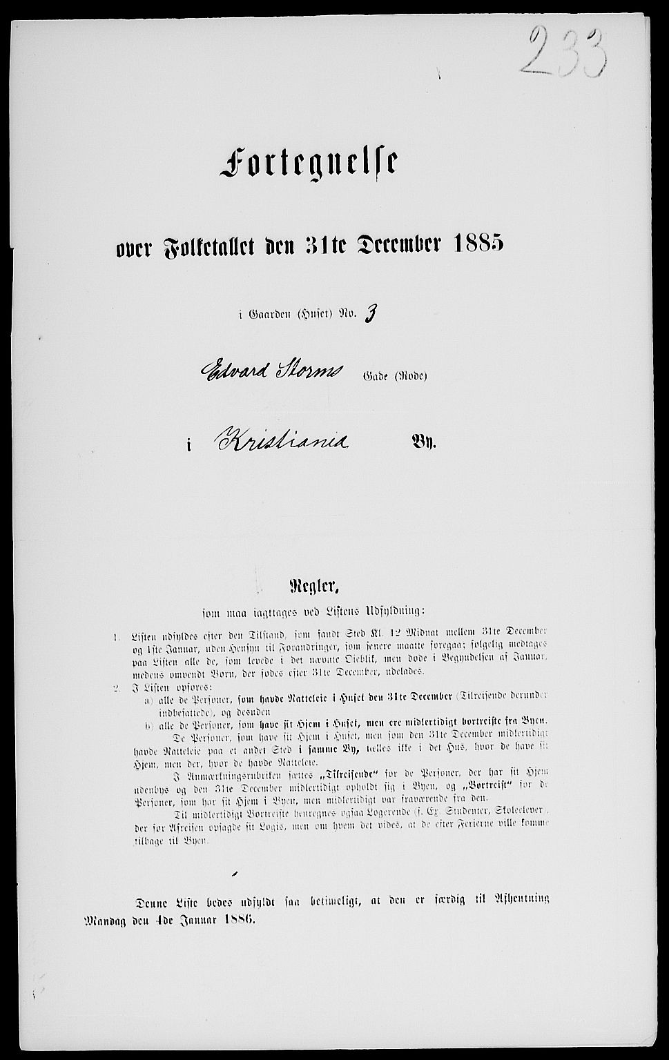 RA, 1885 census for 0301 Kristiania, 1885, p. 2168