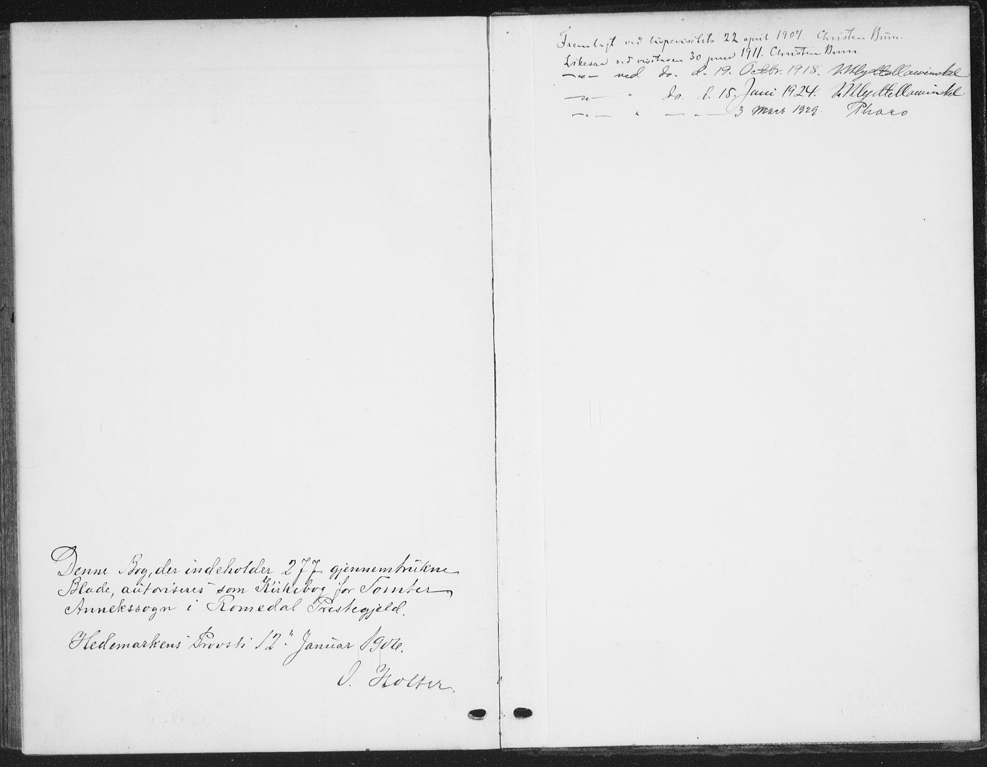 Romedal prestekontor, AV/SAH-PREST-004/K/L0009: Parish register (official) no. 9, 1906-1929