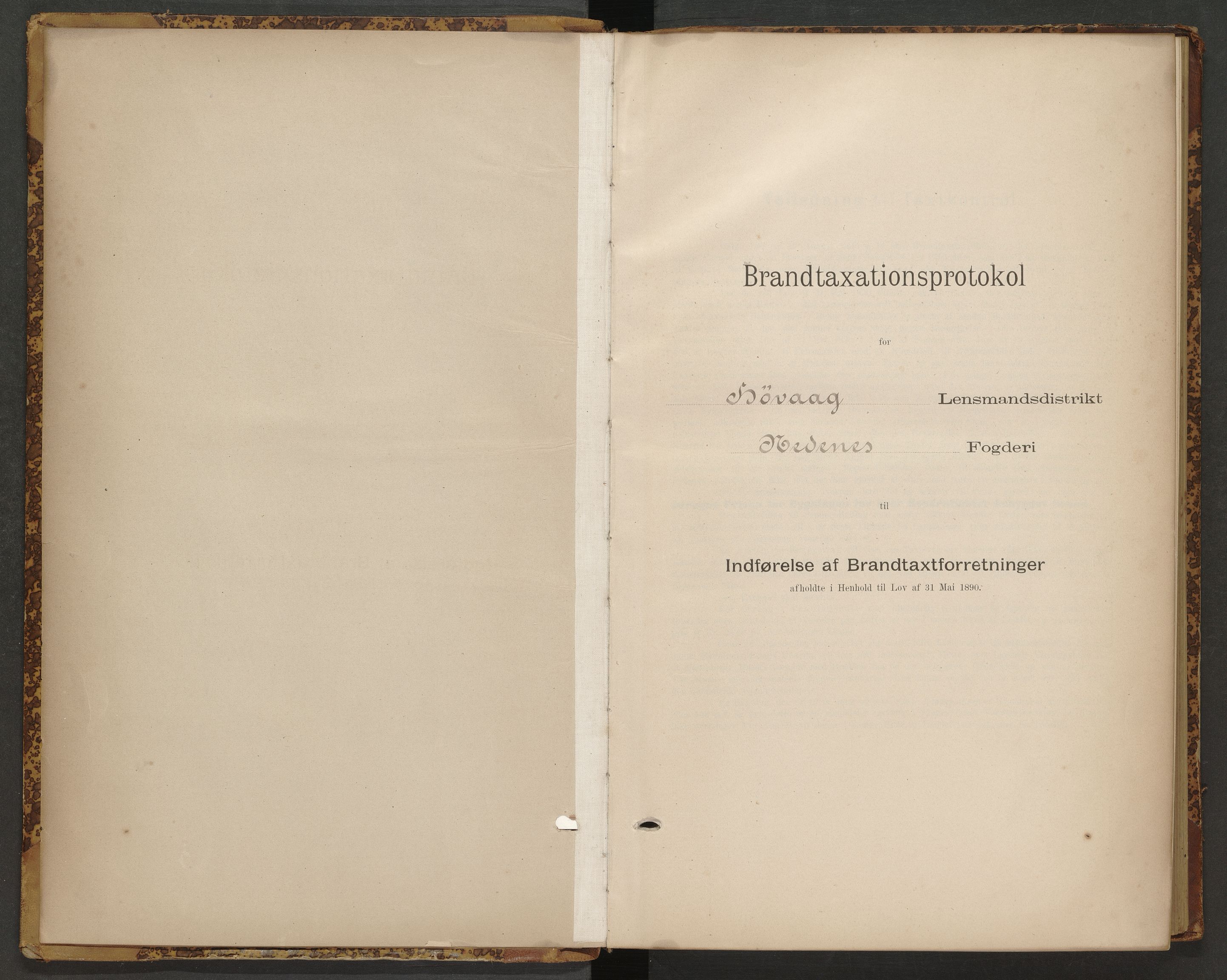 Norges Brannkasse Høvåg, AV/SAK-2241-0028/F/Fa/L0003: Branntakstprotokoll nr. 3 med gårdsnavnregister, 1895-1934