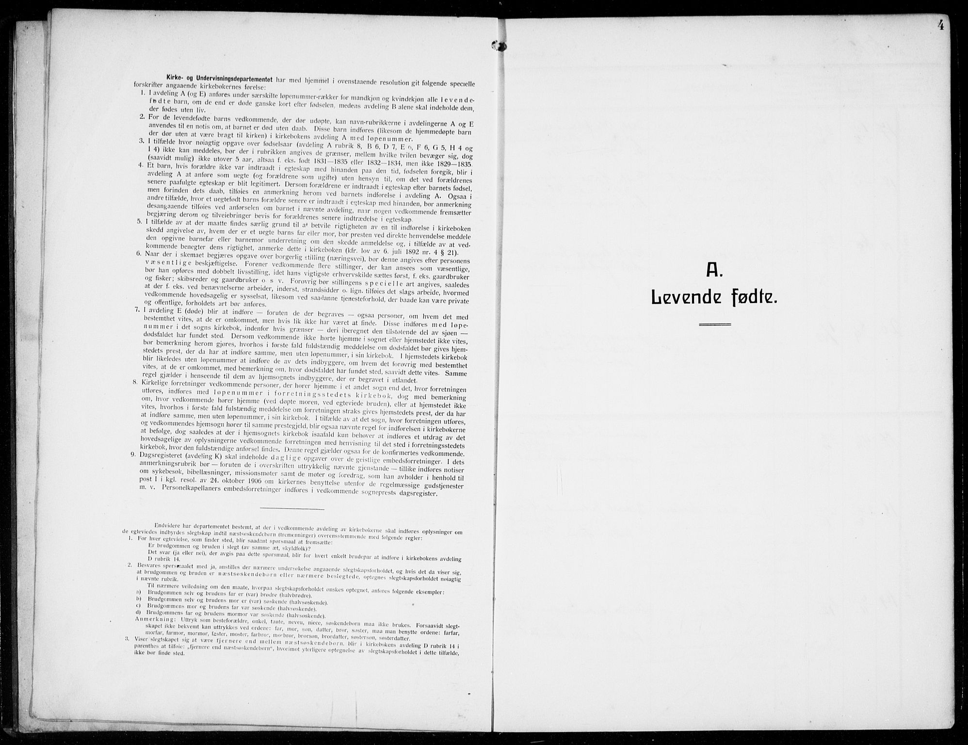 Masfjorden Sokneprestembete, SAB/A-77001: Parish register (copy) no. B  2, 1912-1939, p. 4