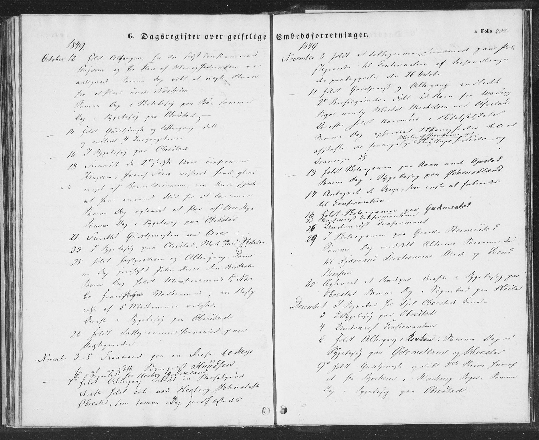 Hå sokneprestkontor, SAST/A-101801/001/30BA/L0006: Parish register (official) no. A 5, 1842-1853, p. 204