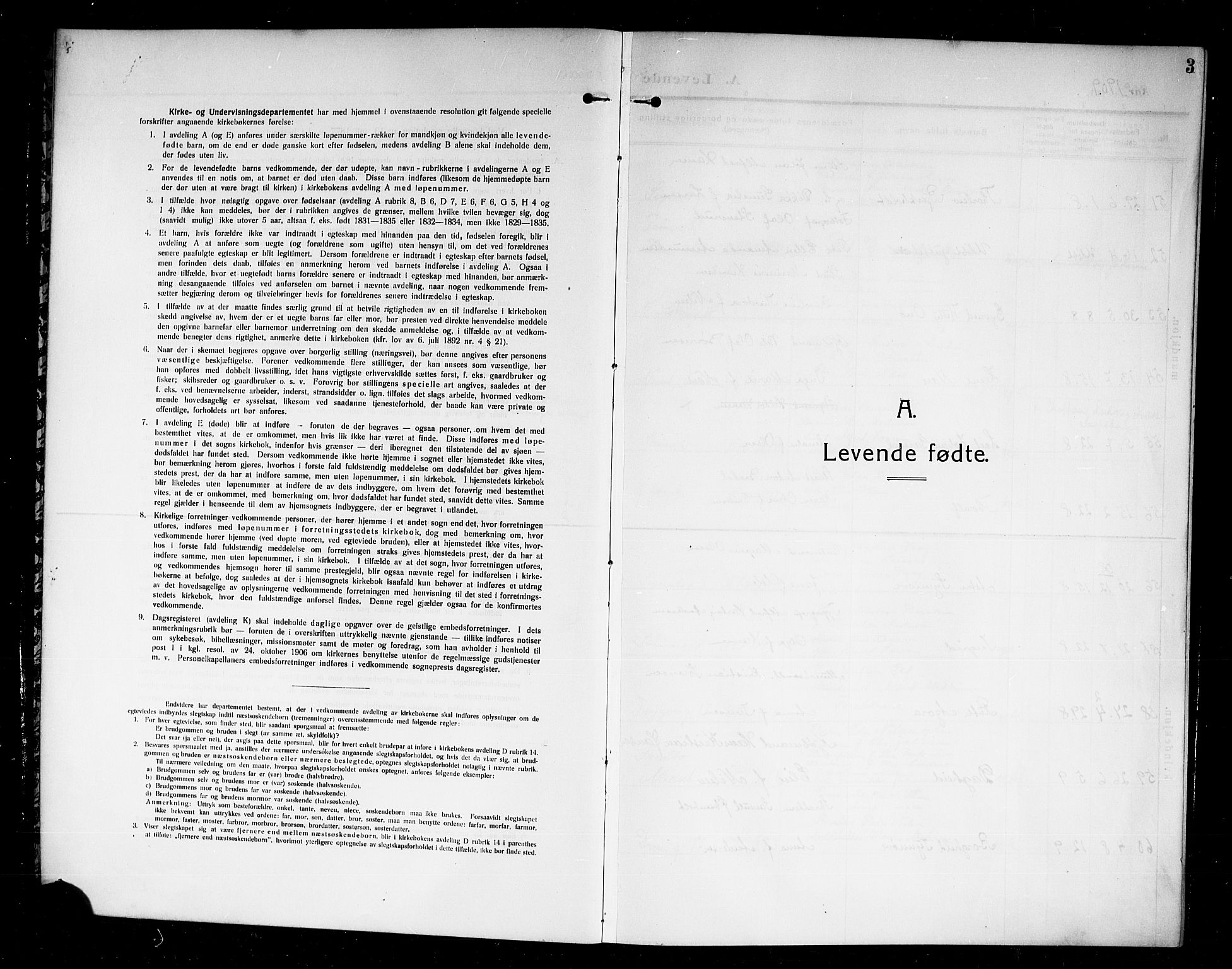 SAKO, Larvik kirkebøker, SAKO/A-352/G/Ga/L0008Parish register (copy) no. I 8, 1909-1920, p. 3