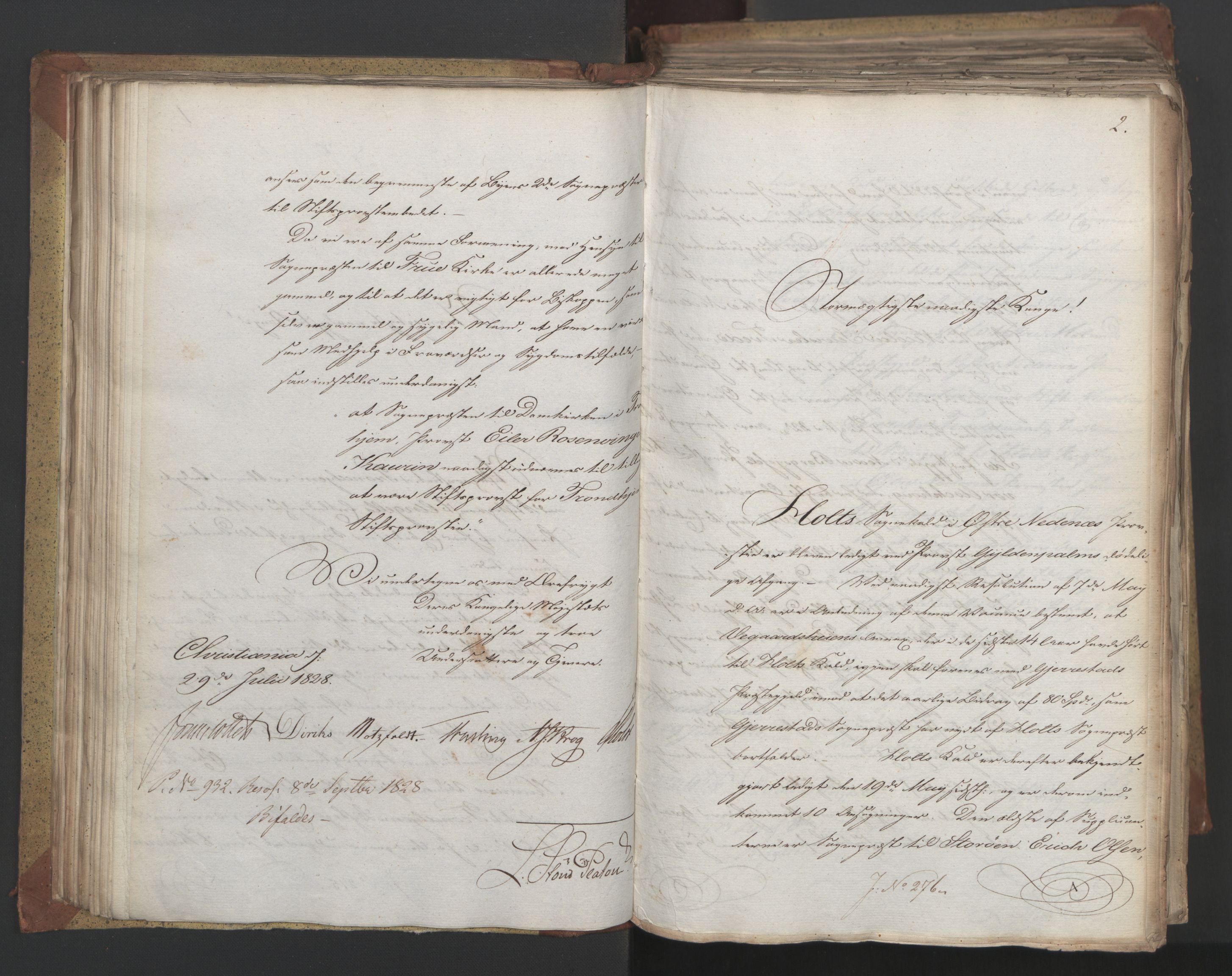 Statsrådsavdelingen i Stockholm, AV/RA-S-1003/D/Da/L0055: Regjeringsinnstillinger nr. 231-435, 1828, p. 118