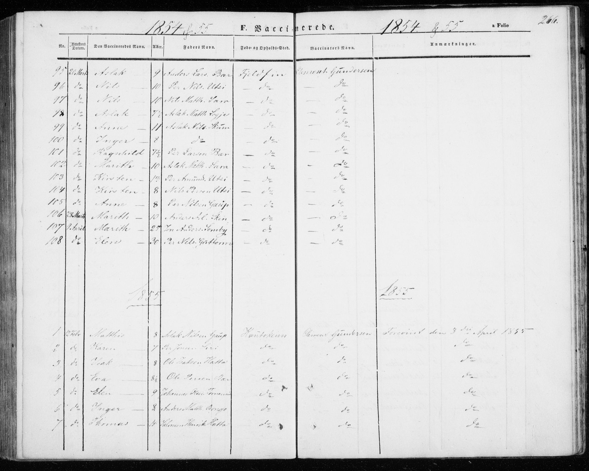 Kautokeino sokneprestembete, SATØ/S-1340/H/Ha/L0002.kirke: Parish register (official) no. 2, 1843-1861, p. 266