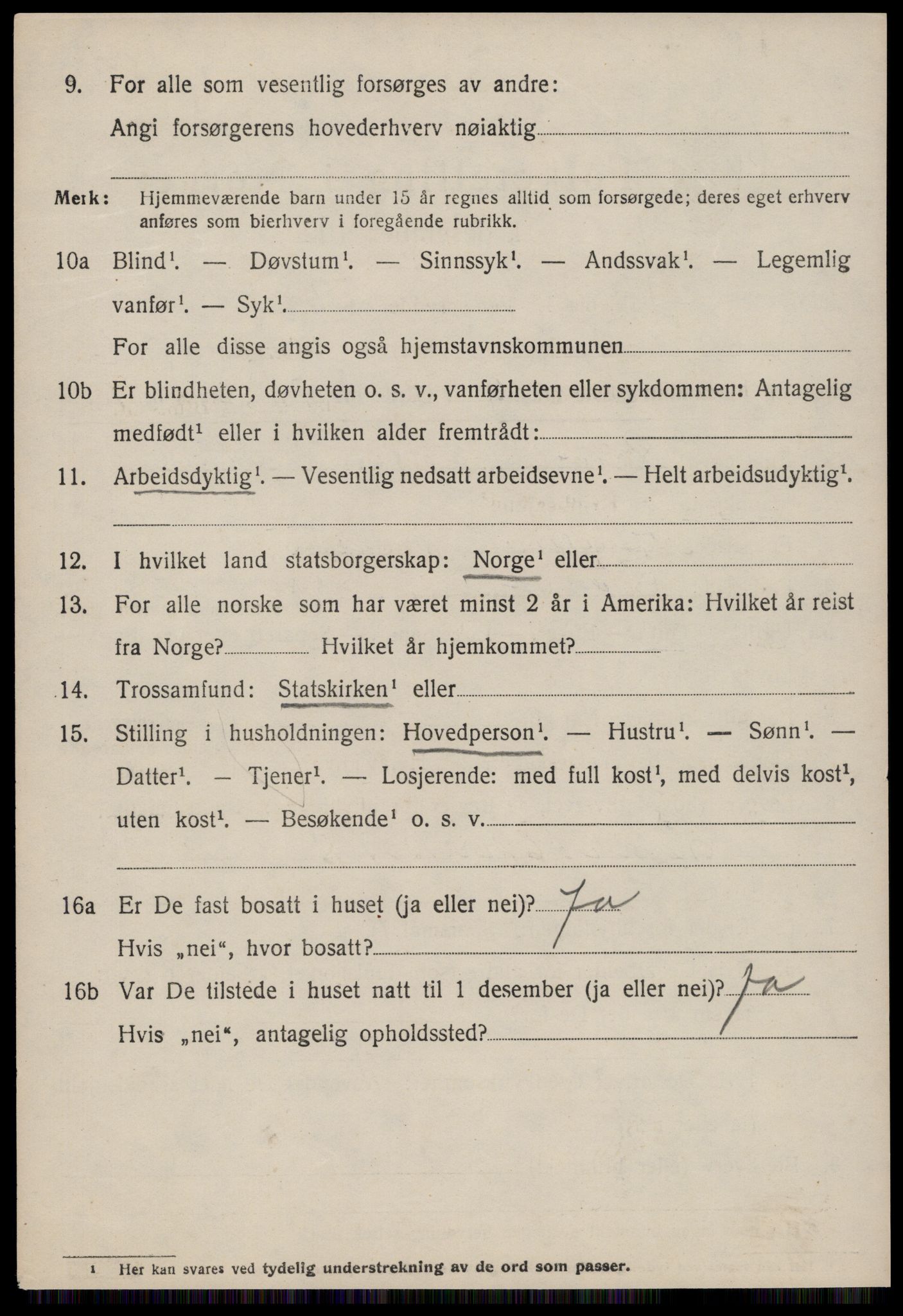 SAT, 1920 census for Fræna, 1920, p. 4510