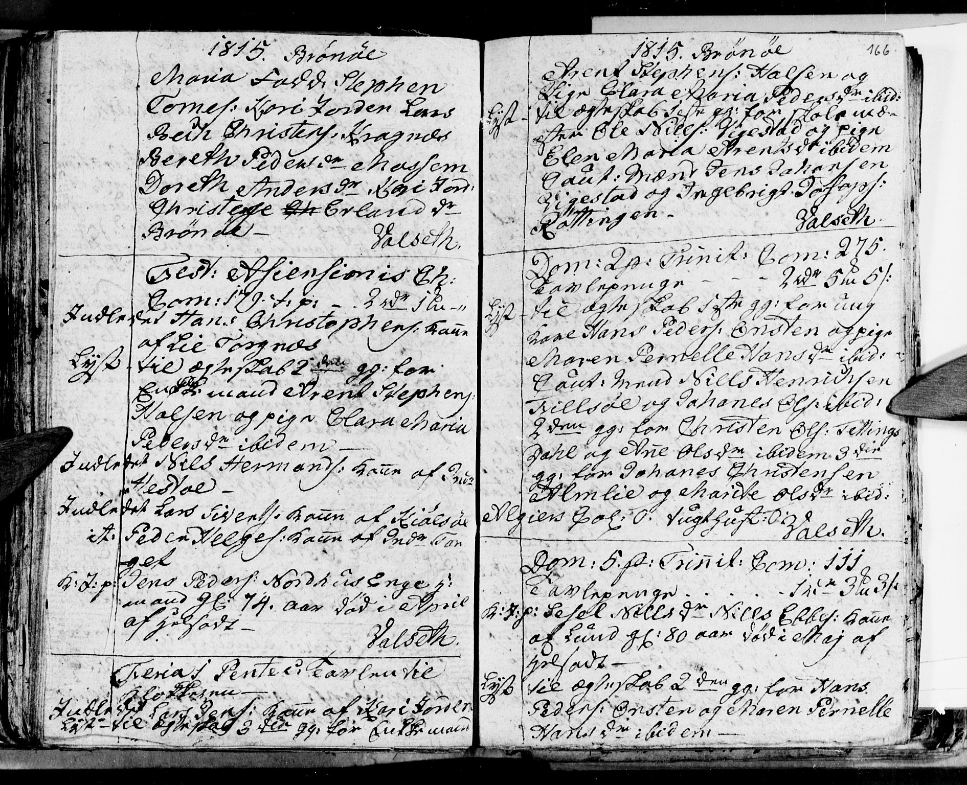 Ministerialprotokoller, klokkerbøker og fødselsregistre - Nordland, SAT/A-1459/813/L0209: Parish register (copy) no. 813C01, 1803-1821, p. 166