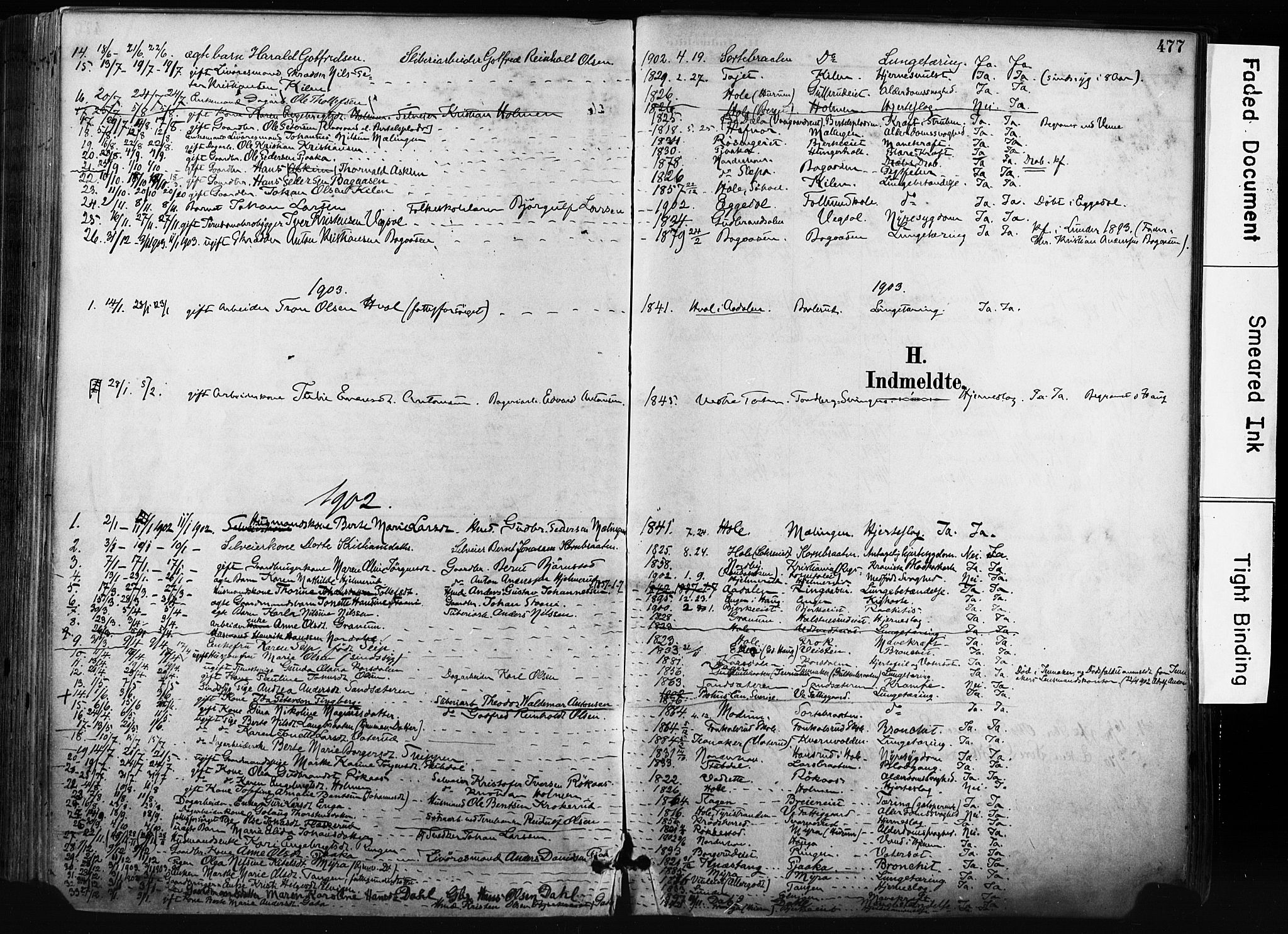 Norderhov kirkebøker, AV/SAKO-A-237/F/Fa/L0016: Parish register (official) no. 16, 1885-1902, p. 477