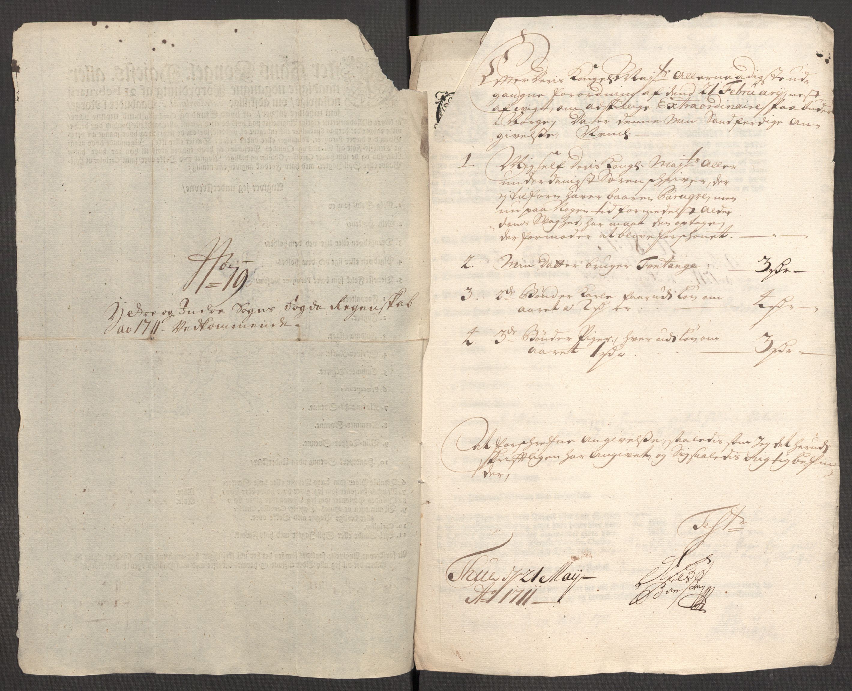 Rentekammeret inntil 1814, Reviderte regnskaper, Fogderegnskap, RA/EA-4092/R52/L3317: Fogderegnskap Sogn, 1711, p. 385