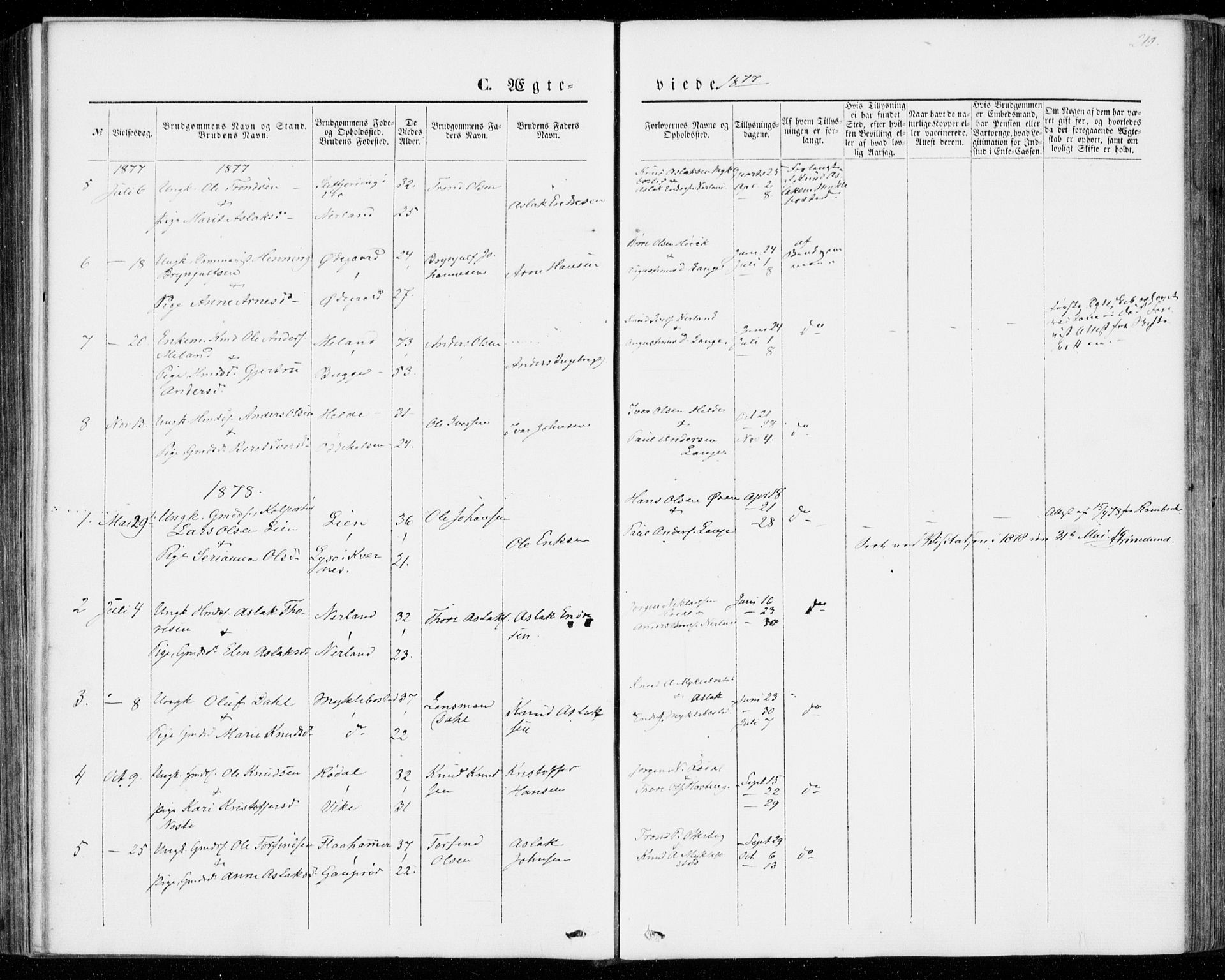 Ministerialprotokoller, klokkerbøker og fødselsregistre - Møre og Romsdal, AV/SAT-A-1454/554/L0643: Parish register (official) no. 554A01, 1846-1879, p. 210