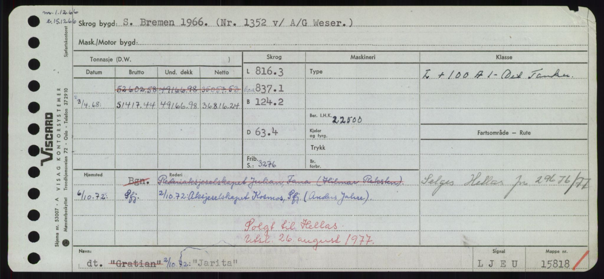 Sjøfartsdirektoratet med forløpere, Skipsmålingen, RA/S-1627/H/Hd/L0019: Fartøy, J, p. 231