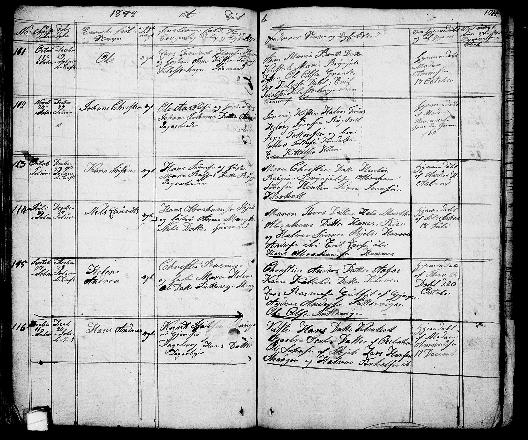 Solum kirkebøker, SAKO/A-306/G/Ga/L0002: Parish register (copy) no. I 2, 1834-1848, p. 124