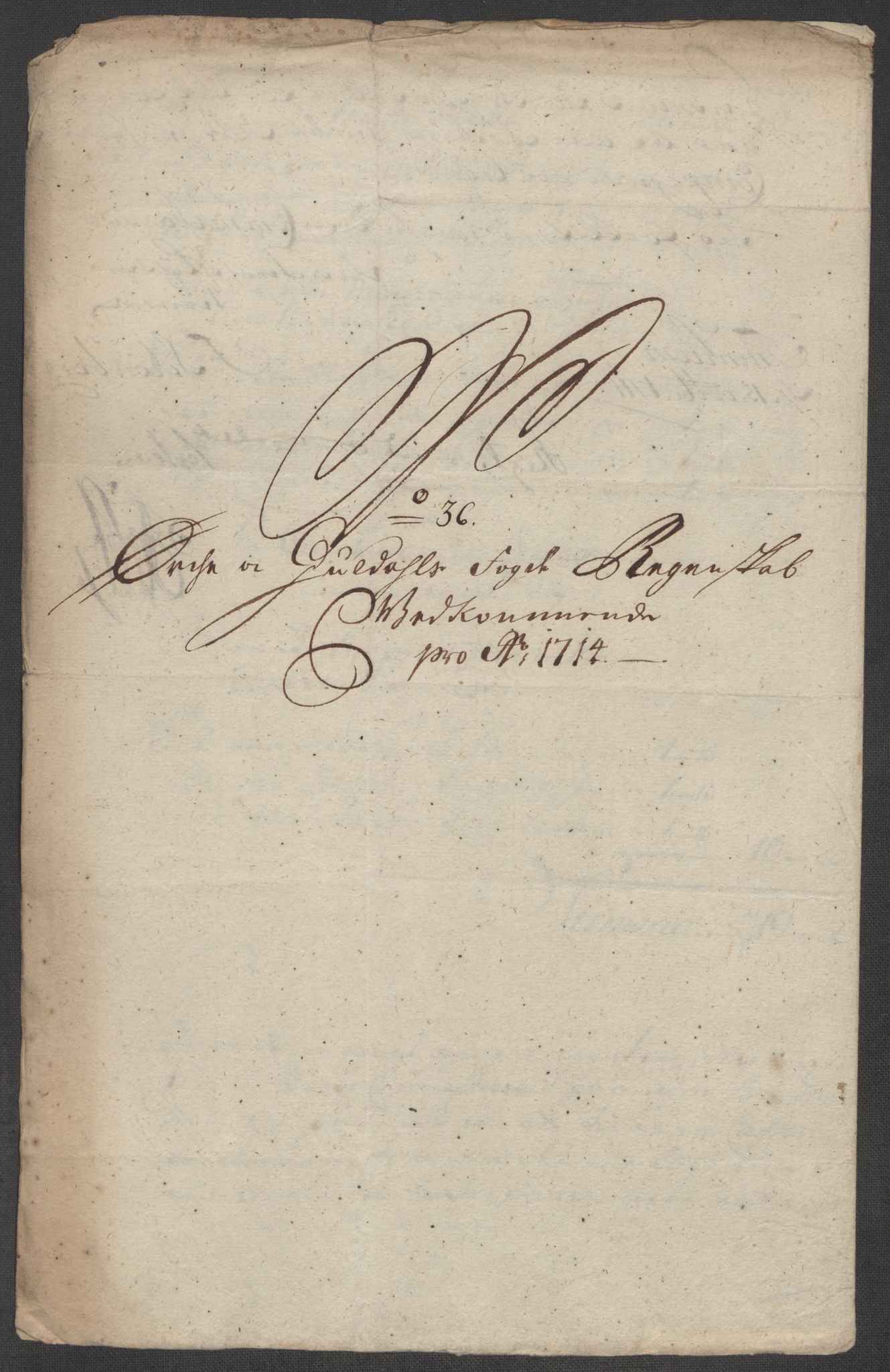 Rentekammeret inntil 1814, Reviderte regnskaper, Fogderegnskap, RA/EA-4092/R60/L3965: Fogderegnskap Orkdal og Gauldal, 1714, p. 323