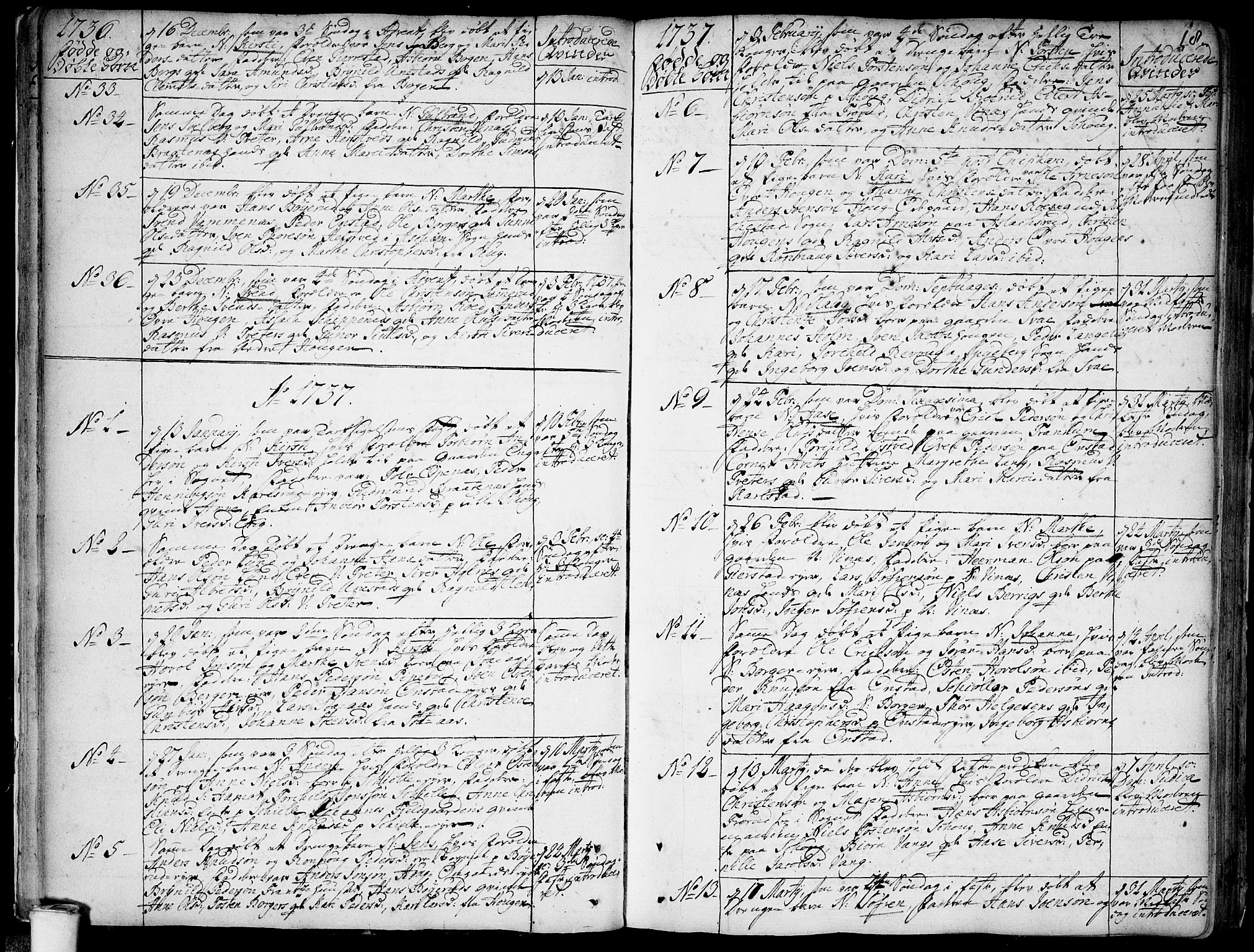 Skiptvet prestekontor Kirkebøker, SAO/A-20009/F/Fa/L0002: Parish register (official) no. 2, 1734-1759, p. 18