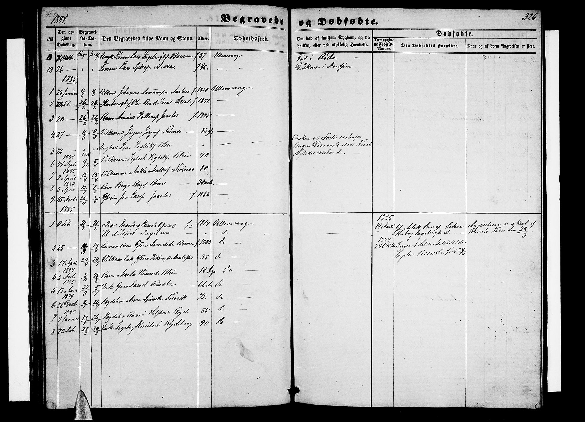Ullensvang sokneprestembete, SAB/A-78701/H/Hab: Parish register (copy) no. B 10, 1858-1886, p. 326