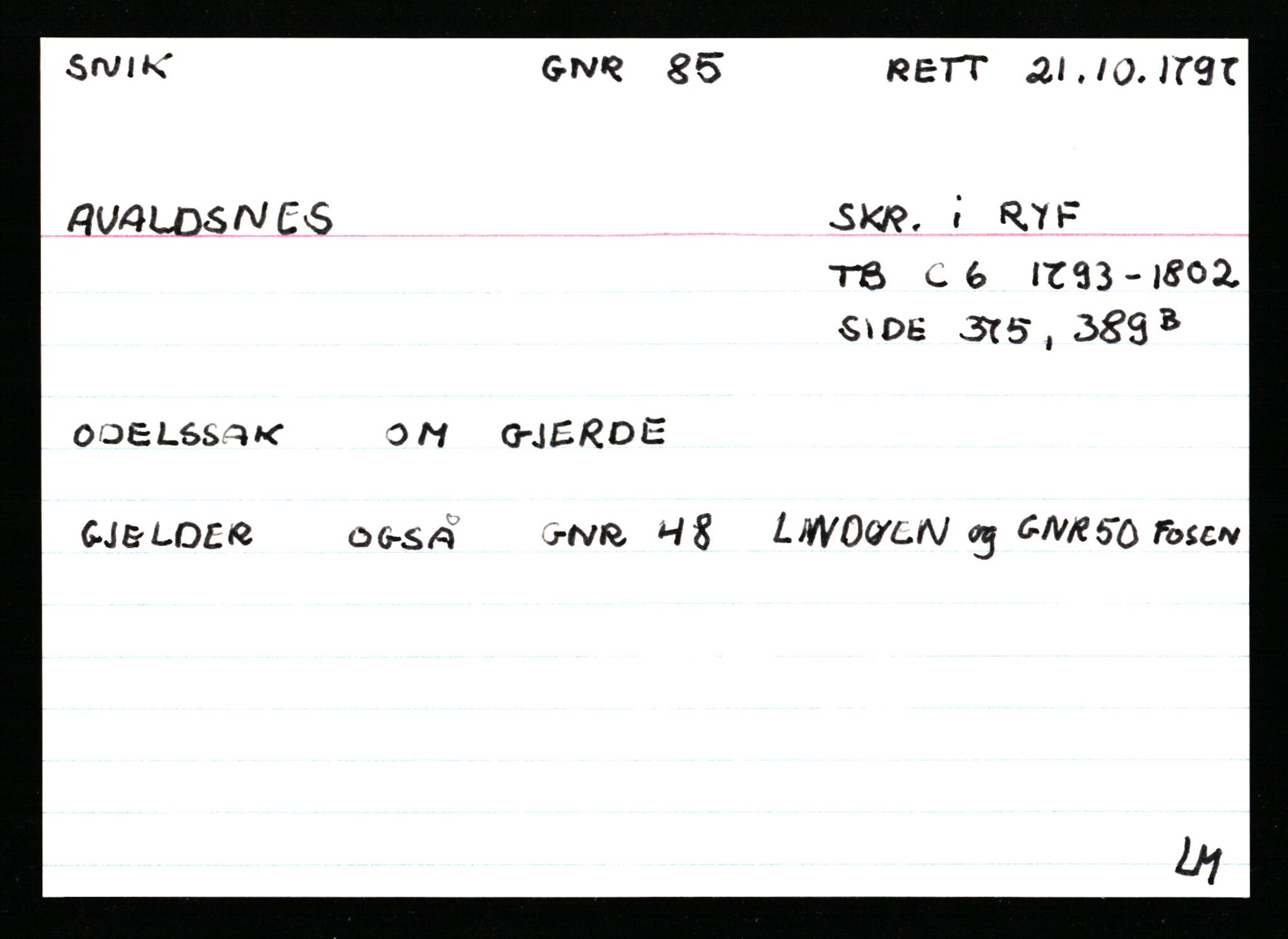 Statsarkivet i Stavanger, AV/SAST-A-101971/03/Y/Ym/L0053: Åstedskort sortert etter gårdsnavn: Skudeneshavn - Solbjør, 1600-1950, p. 487