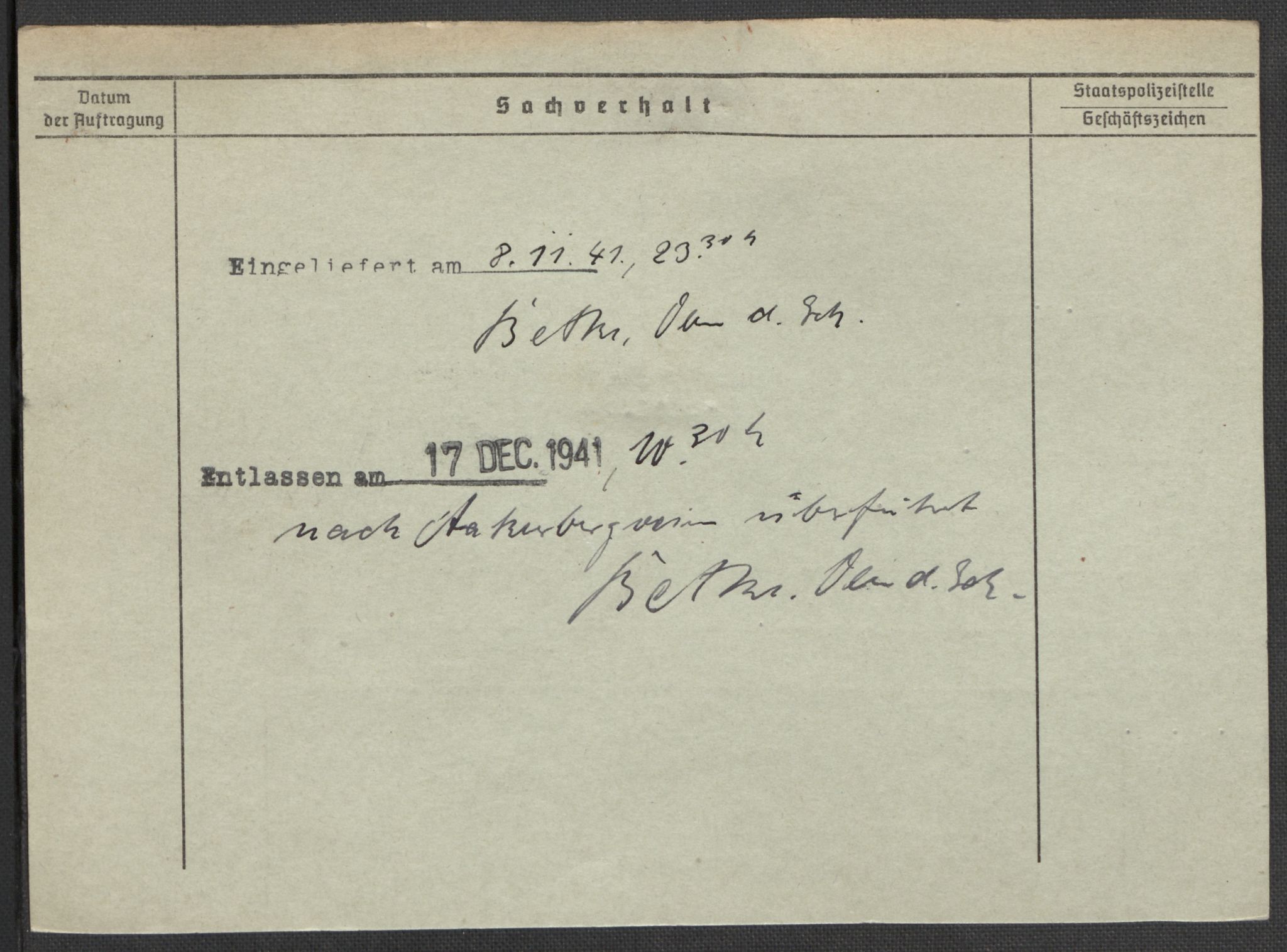 Befehlshaber der Sicherheitspolizei und des SD, AV/RA-RAFA-5969/E/Ea/Eaa/L0002: Register over norske fanger i Møllergata 19: Bj-Eng, 1940-1945, p. 572