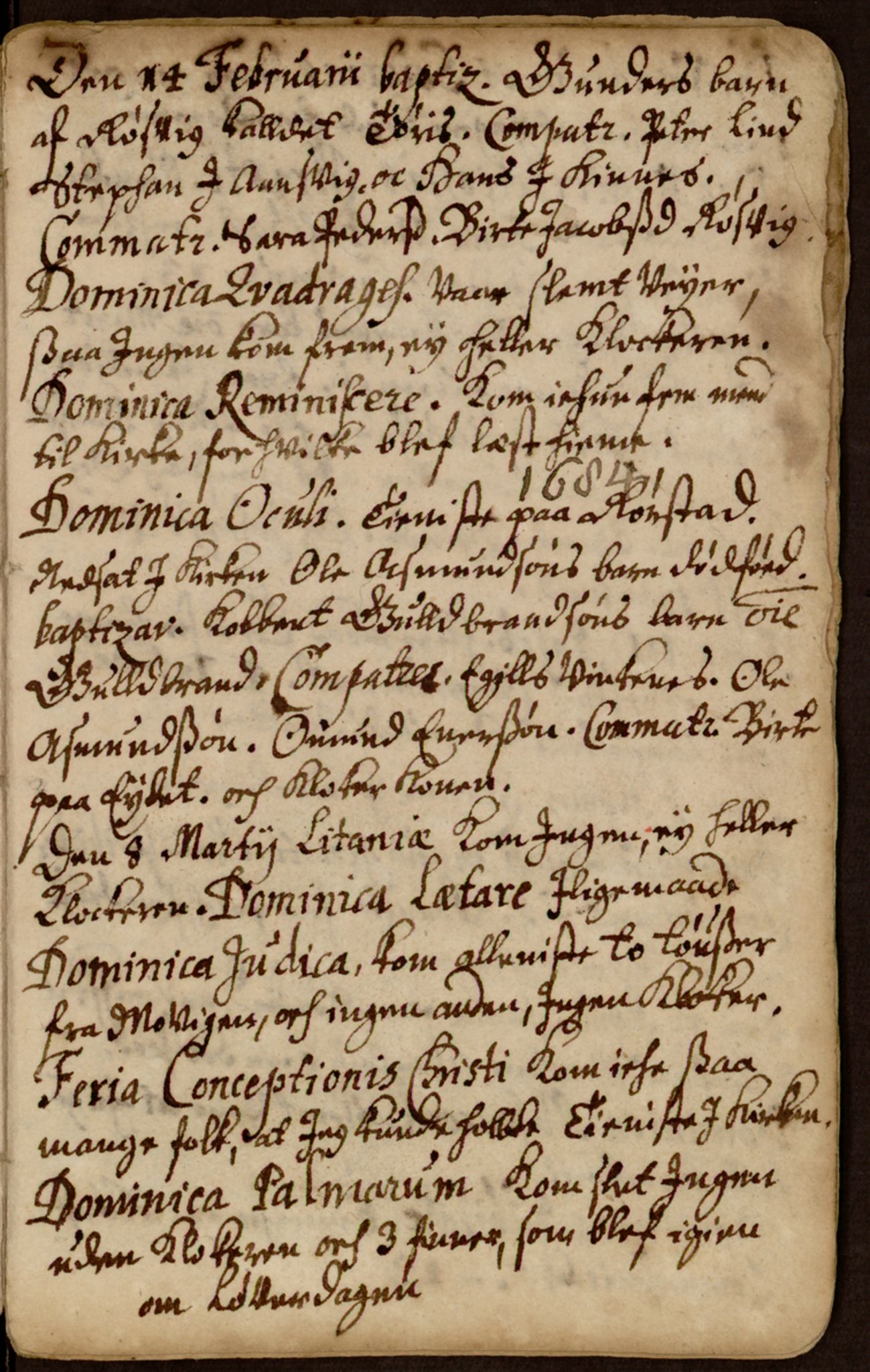 Spesialsamlingene, NTNU/SPESIALSAMLINGENE/M/XA-Oct-90: Other parish register no. XA Oct. 90, 1683-1685