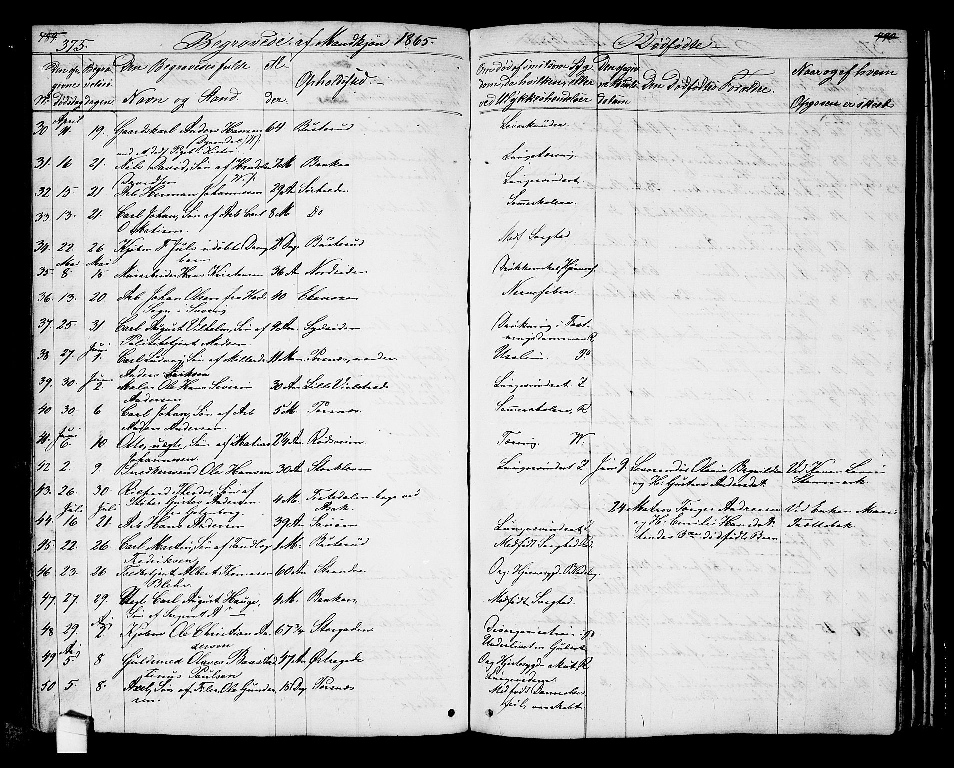 Halden prestekontor Kirkebøker, AV/SAO-A-10909/G/Ga/L0005a: Parish register (copy) no. 5A, 1855-1864, p. 375