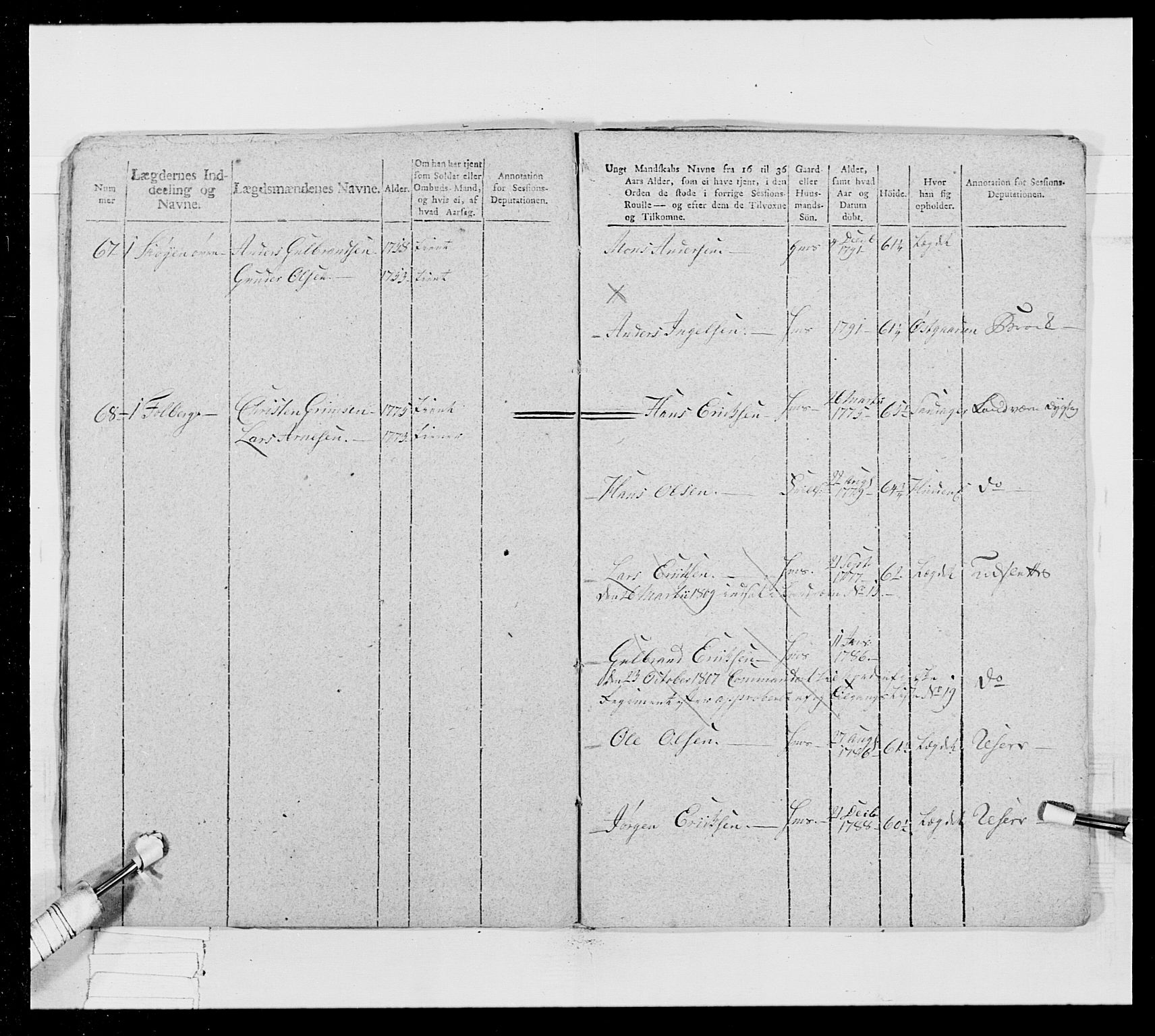 Generalitets- og kommissariatskollegiet, Det kongelige norske kommissariatskollegium, AV/RA-EA-5420/E/Eh/L0024: Norske jegerkorps, 1810-1812, p. 413