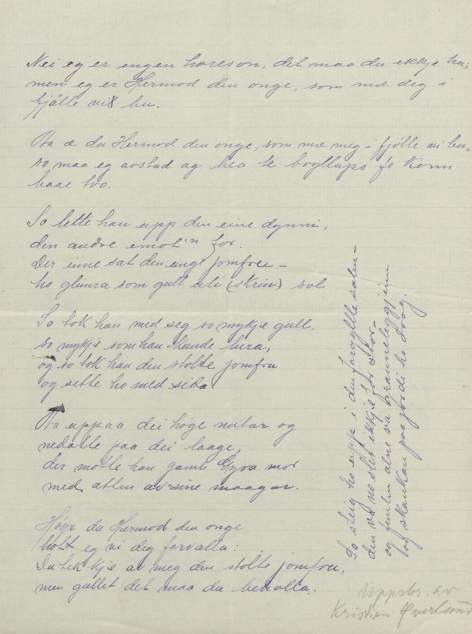 Rikard Berge, TEMU/TGM-A-1003/F/L0004/0053: 101-159 / 157 Manuskript, notatar, brev o.a. Nokre leiker, manuskript, 1906-1908, p. 178