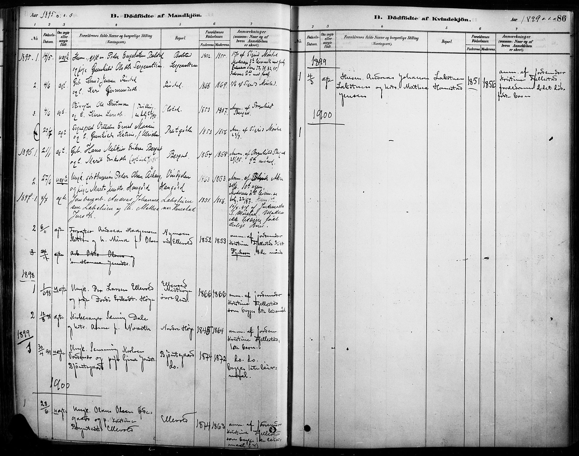 Rendalen prestekontor, SAH/PREST-054/H/Ha/Haa/L0009: Parish register (official) no. 9, 1878-1901, p. 86