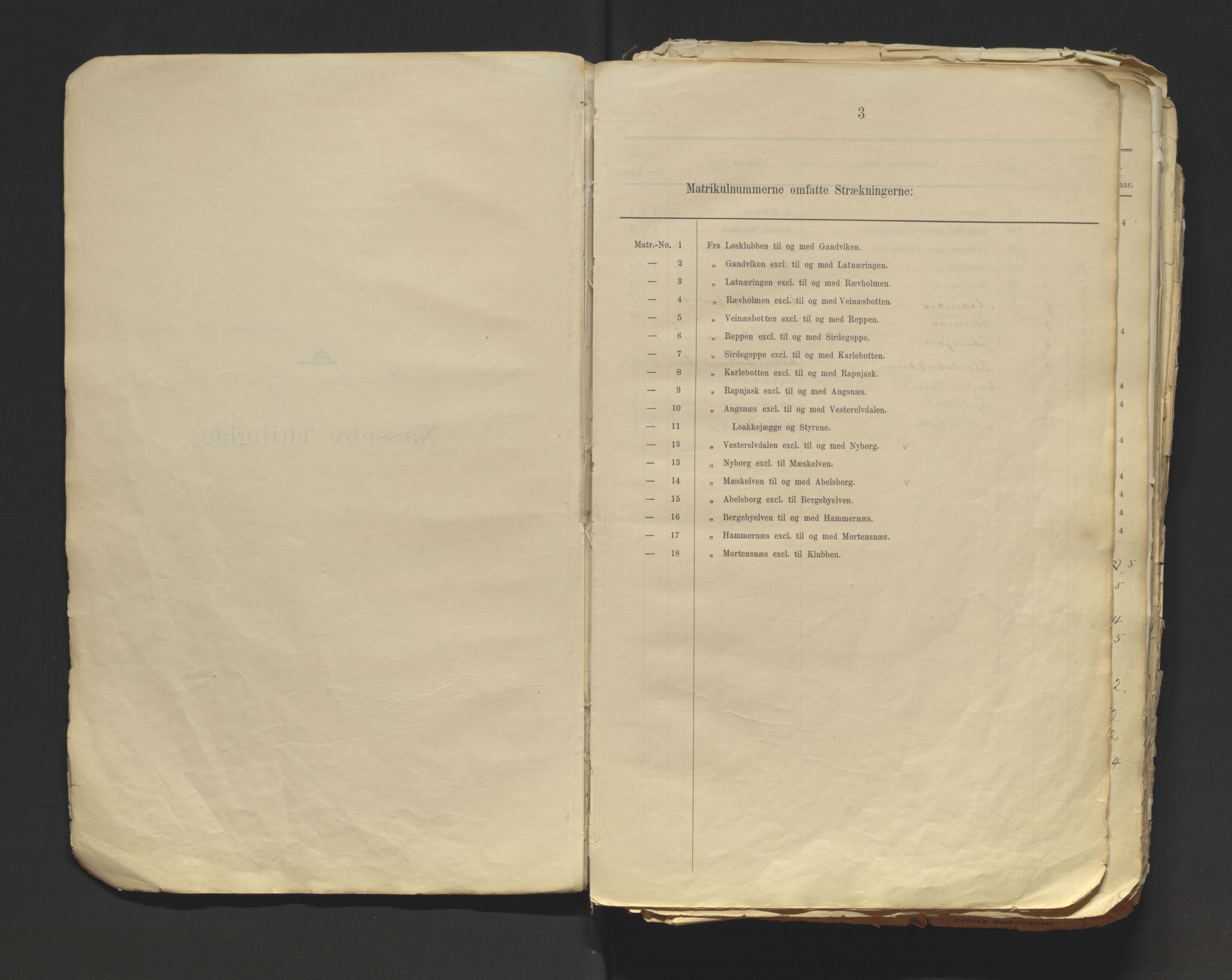 Tana fogderi/sorenskriveri, AV/SATØ-S-0058/I/Ip/L0254/0001: -- / Annet om tinglysing. Matrikkel, Tana sorenskriveri., 1884, p. 3