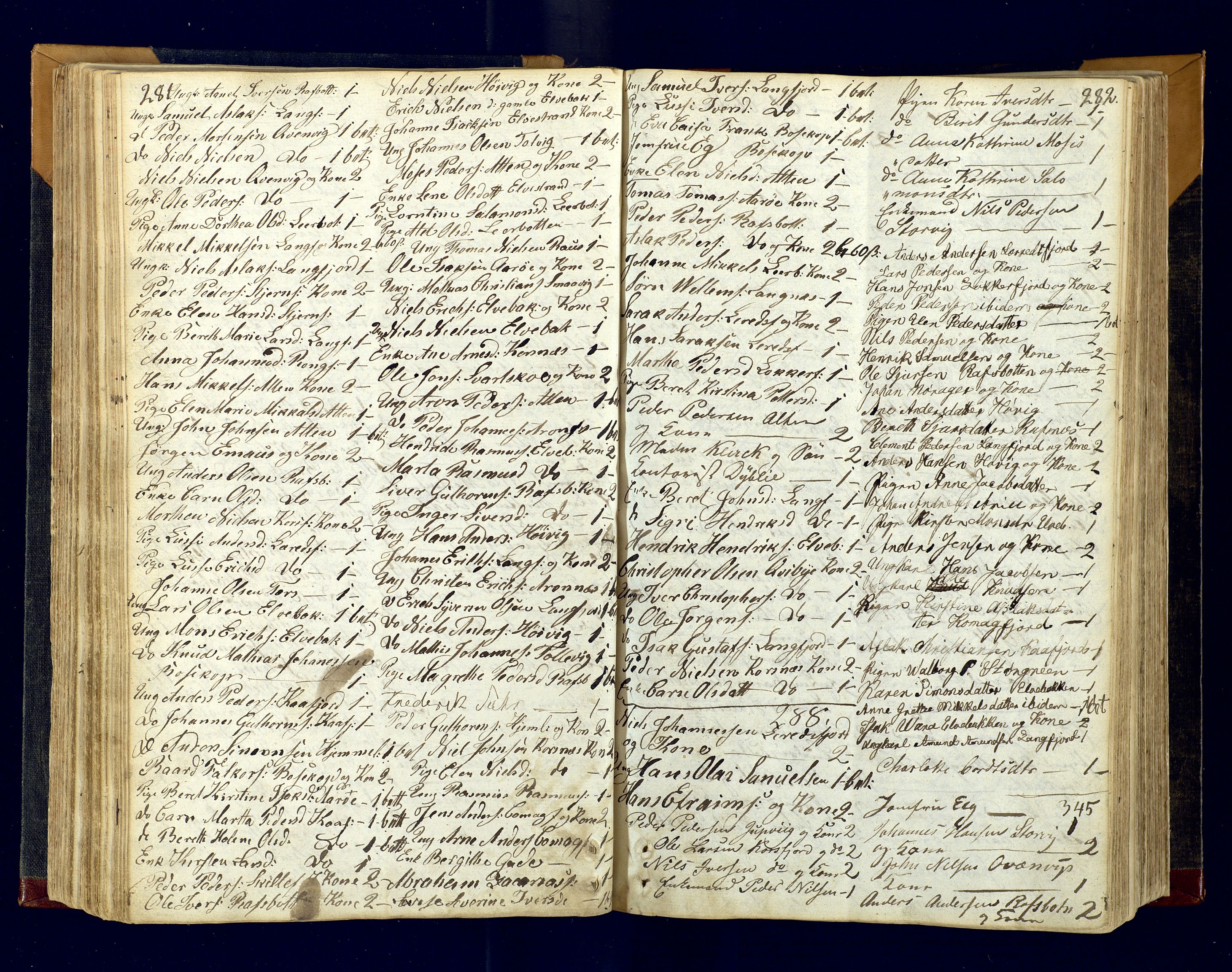 Talvik sokneprestkontor, AV/SATØ-S-1337/H/Ha/L0007kirke: Parish register (official) no. 7, 1813-1821, p. 281-282