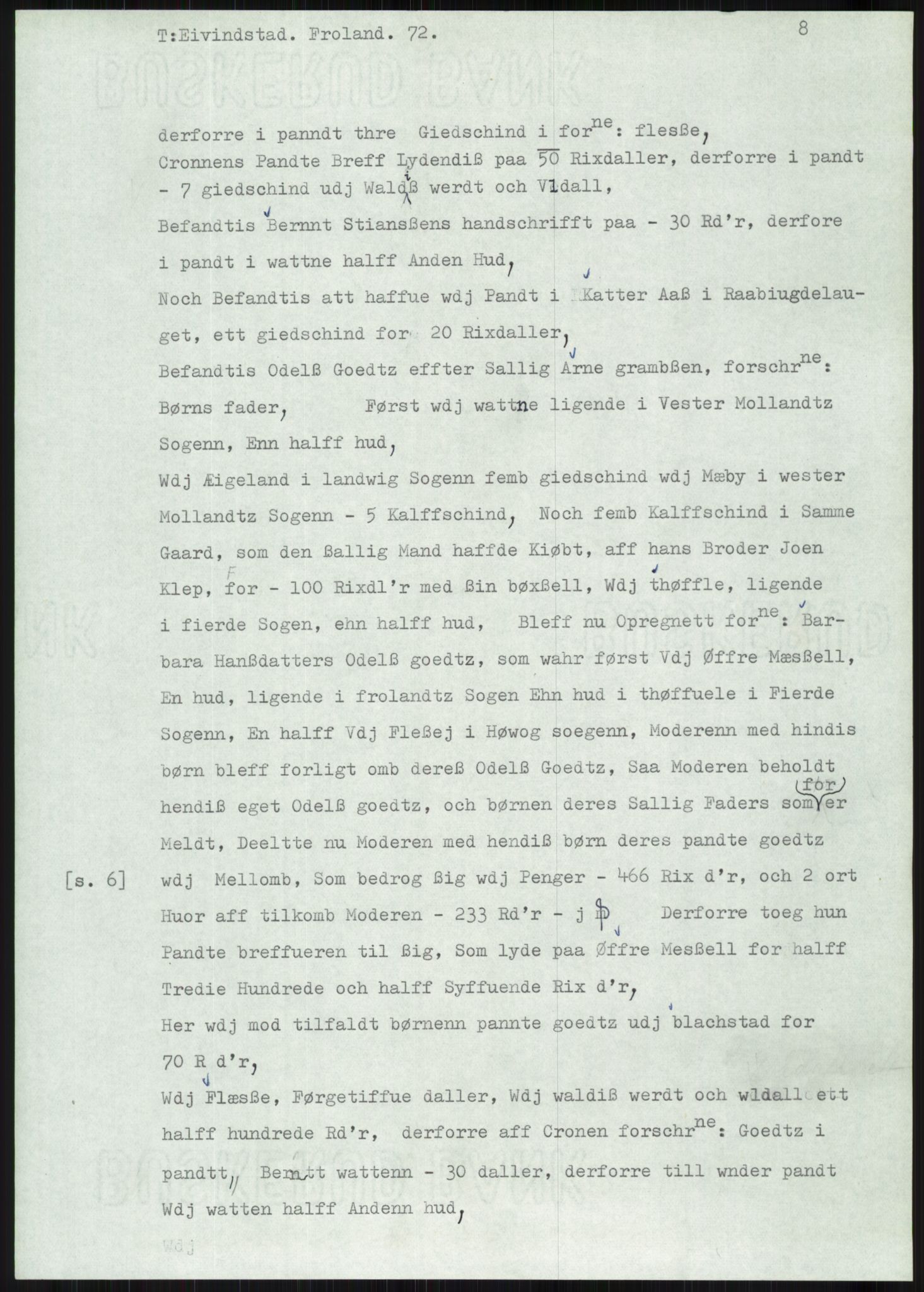 Samlinger til kildeutgivelse, Diplomavskriftsamlingen, AV/RA-EA-4053/H/Ha, p. 1815