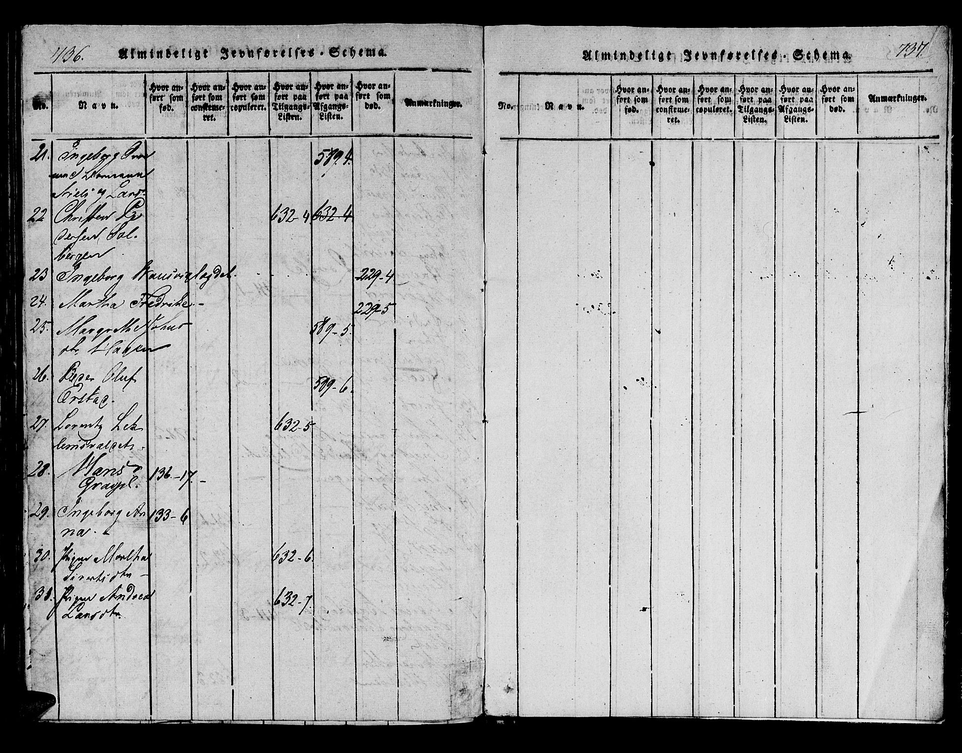 Ministerialprotokoller, klokkerbøker og fødselsregistre - Nord-Trøndelag, SAT/A-1458/722/L0217: Parish register (official) no. 722A04, 1817-1842, p. 736-737