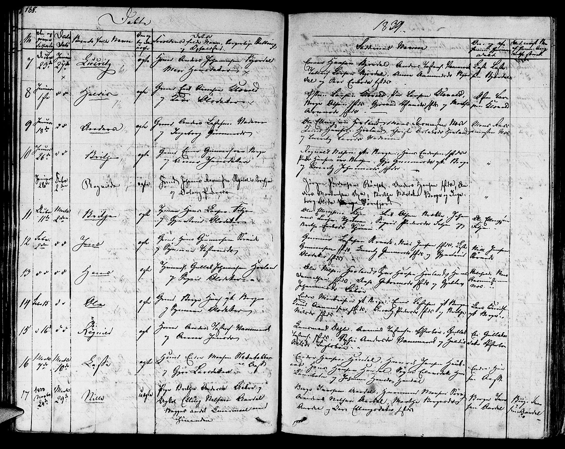 Lavik sokneprestembete, AV/SAB-A-80901: Parish register (official) no. A 2I, 1821-1842, p. 138