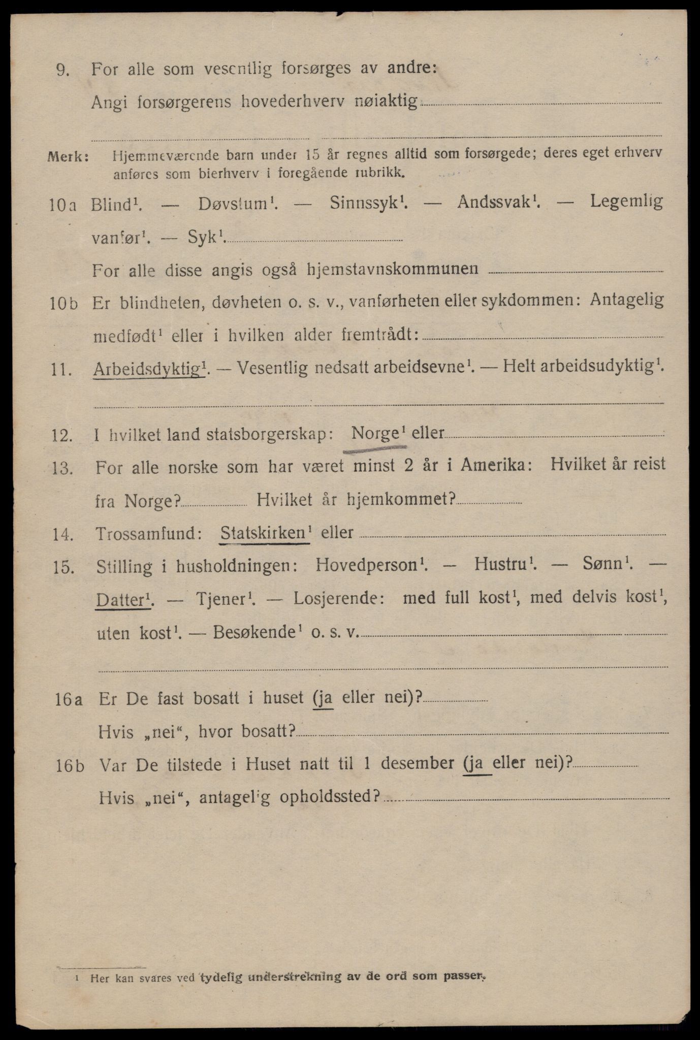 SAT, 1920 census for Trondheim, 1920, p. 77203