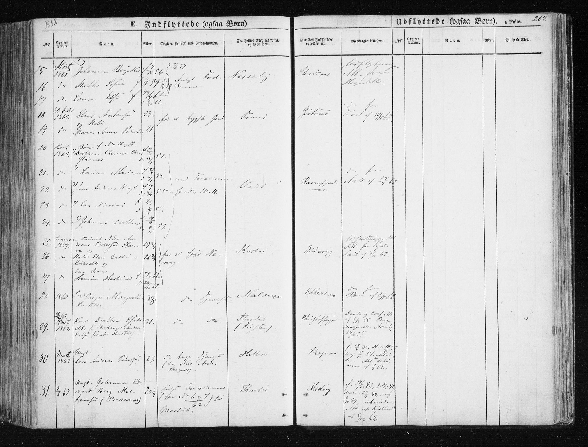 Tromsøysund sokneprestkontor, SATØ/S-1304/G/Ga/L0001kirke: Parish register (official) no. 1, 1856-1867, p. 267